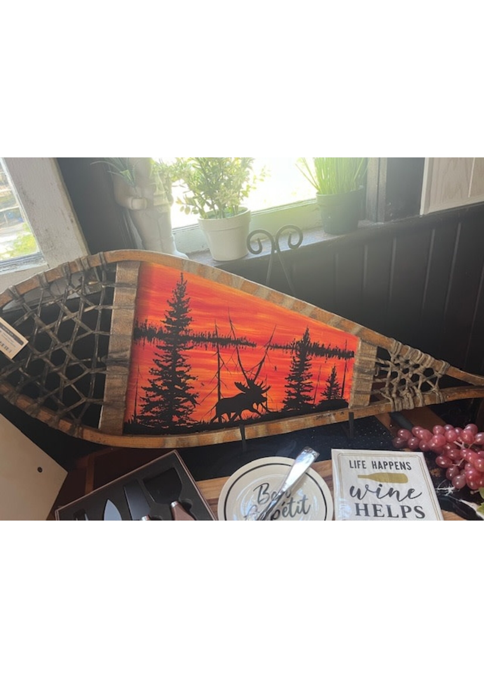 Hand painted Snowshoe Moose