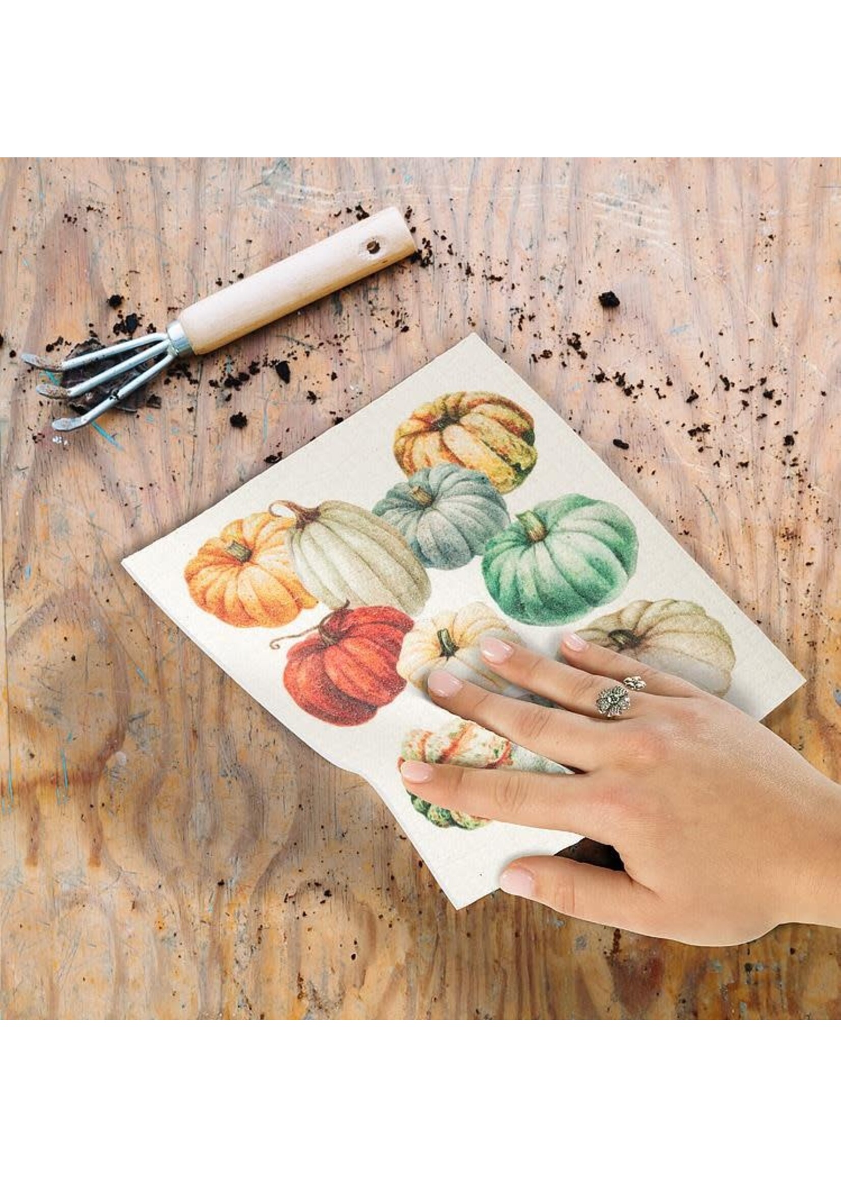 Pumpkins Swedish Dishcloth