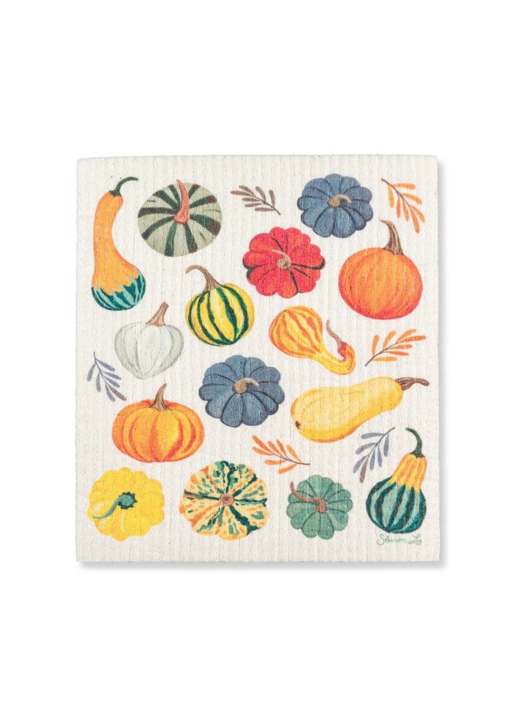 Harvest Gourds Swedish Dishcloth