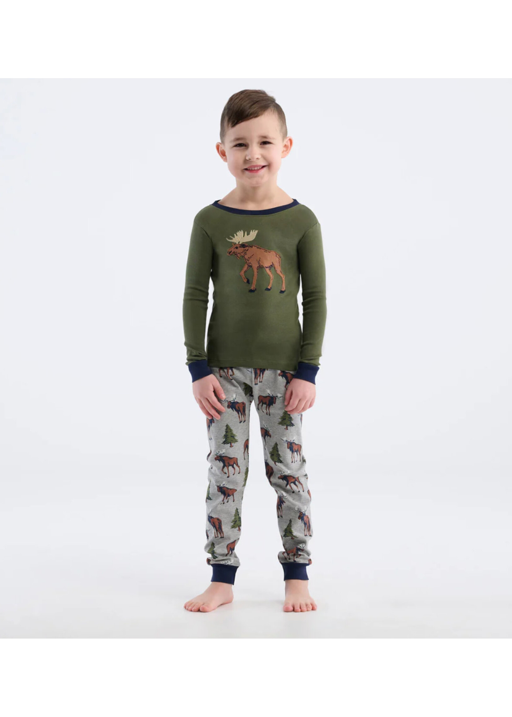 Hatley Boys Wild Moose Pajama Set