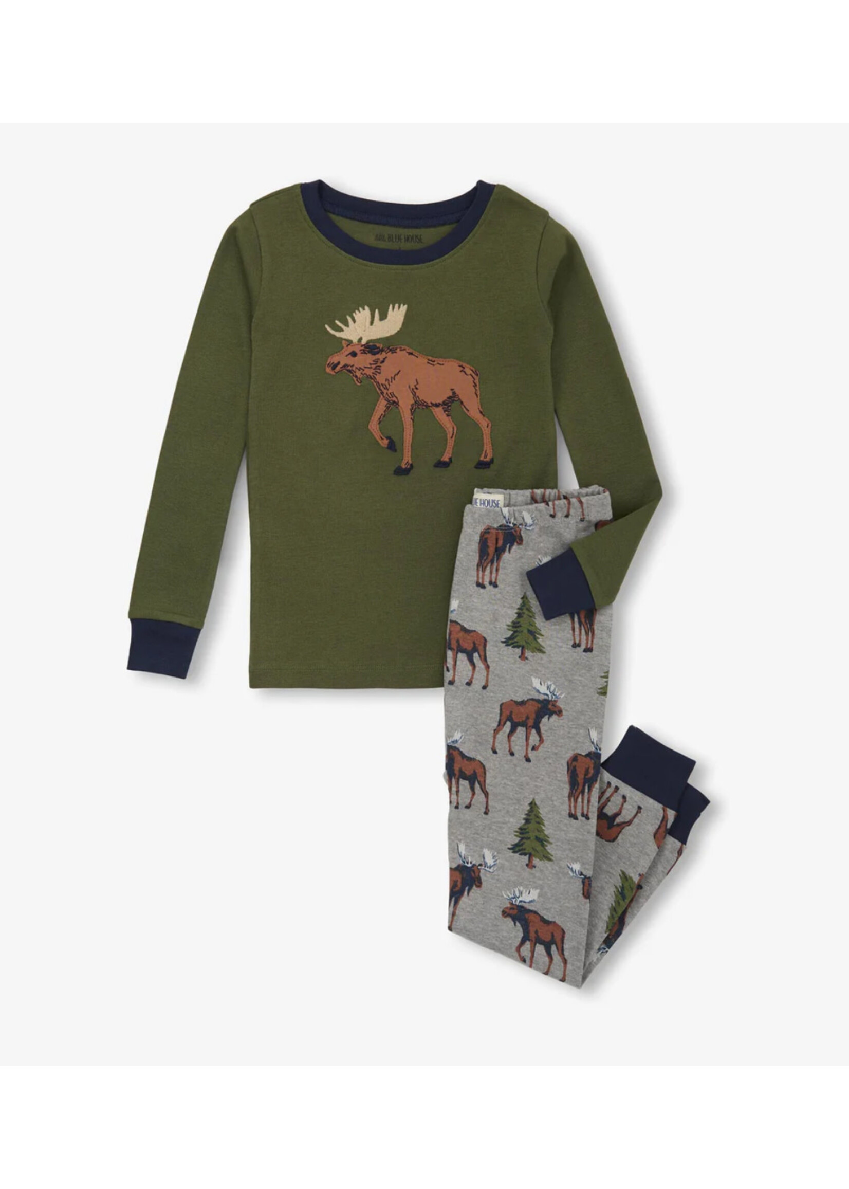 Hatley Boys Wild Moose Pajama Set