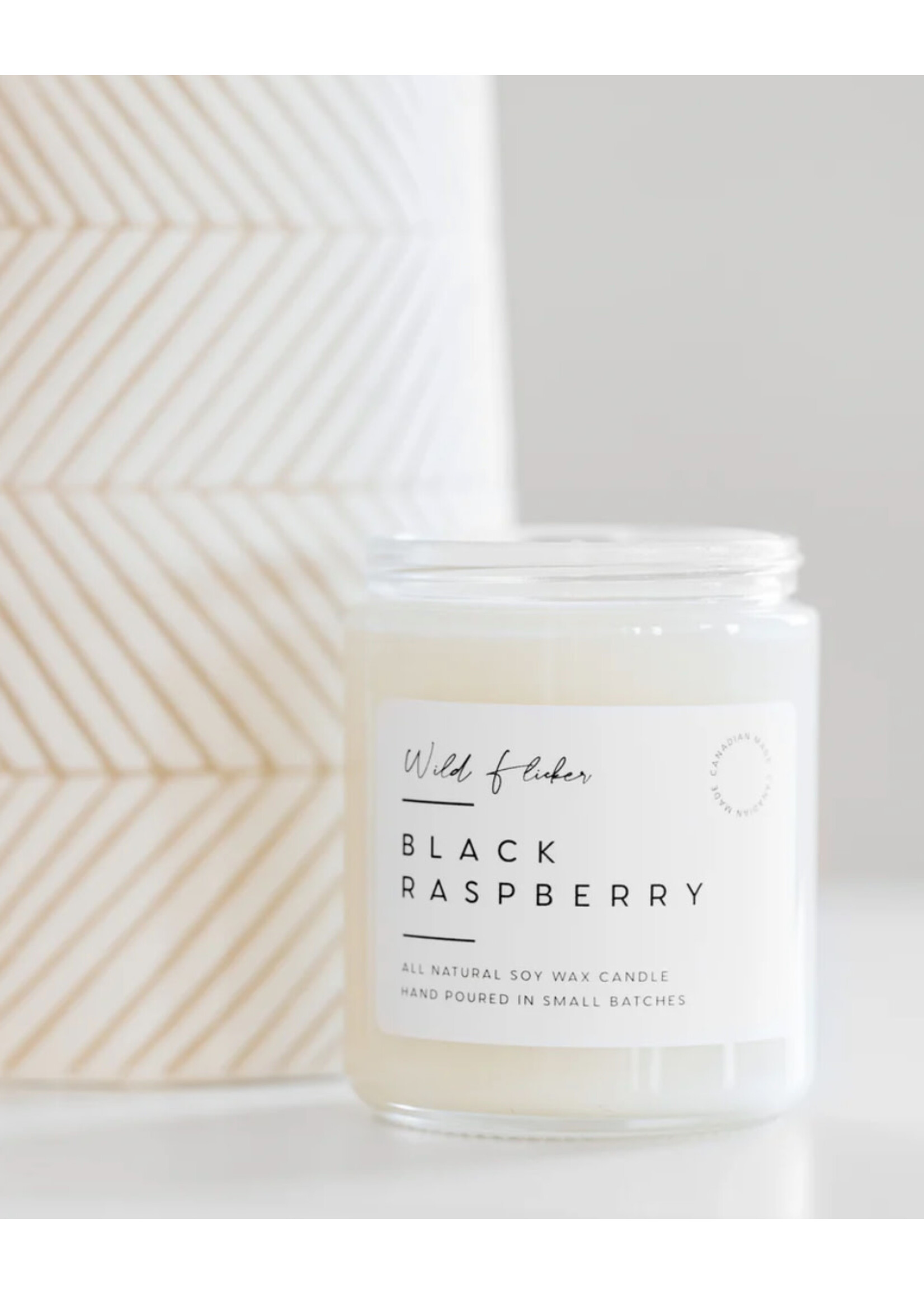 Wild Flicker Black Raspberry Soy Wax Candle