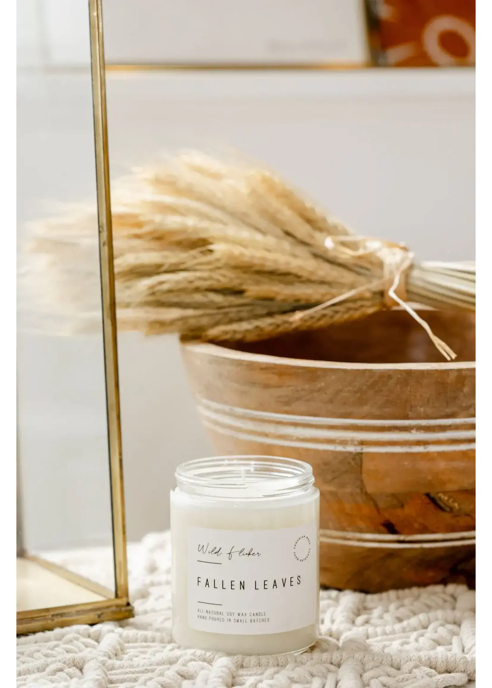 Wild Flicker Fallen Leaves Soy Wax Candle