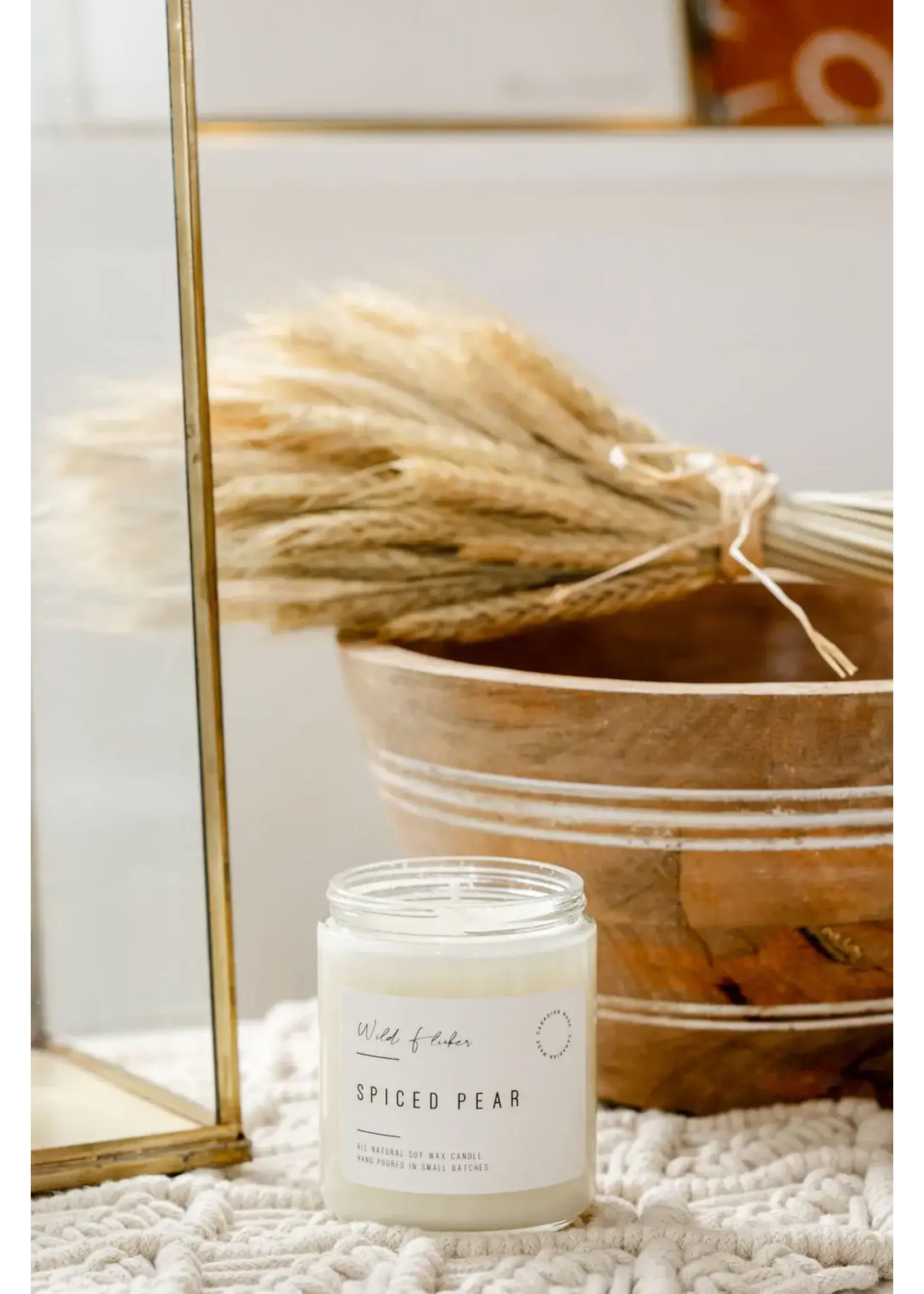 Wild Flicker Spiced Pear Soy Wax Candle