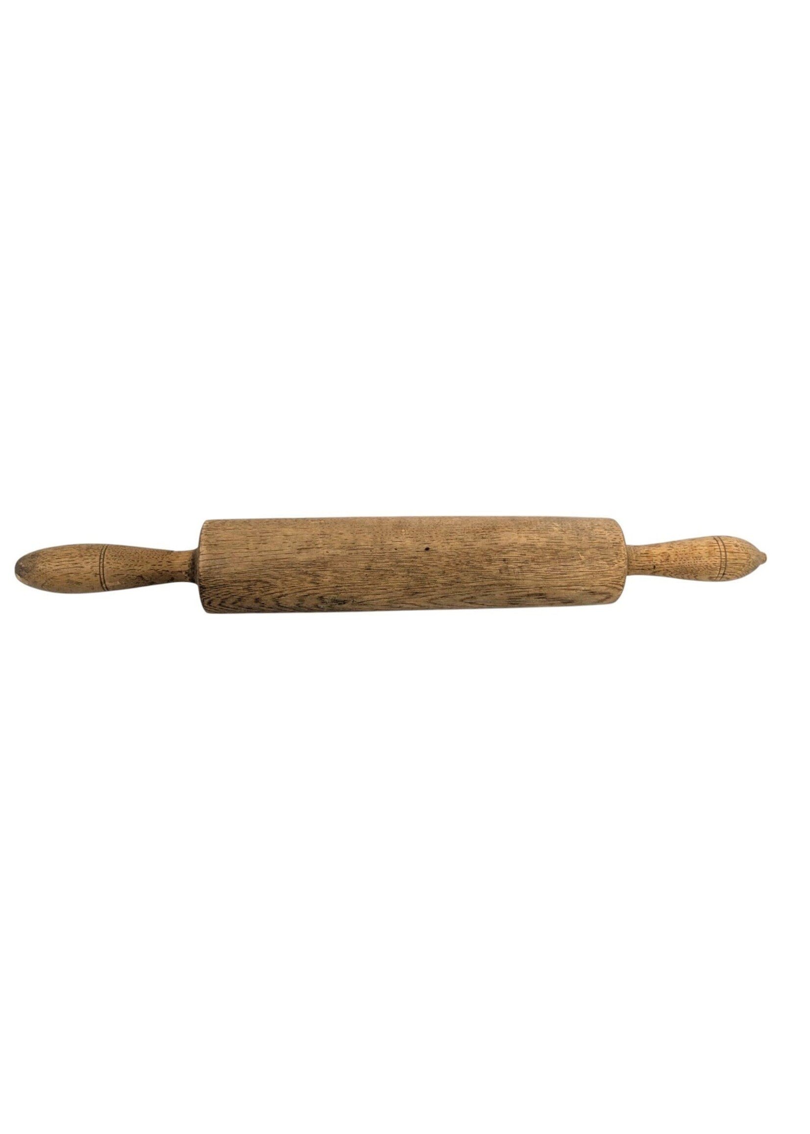 Wooden Rolling Pin with Turned Handles