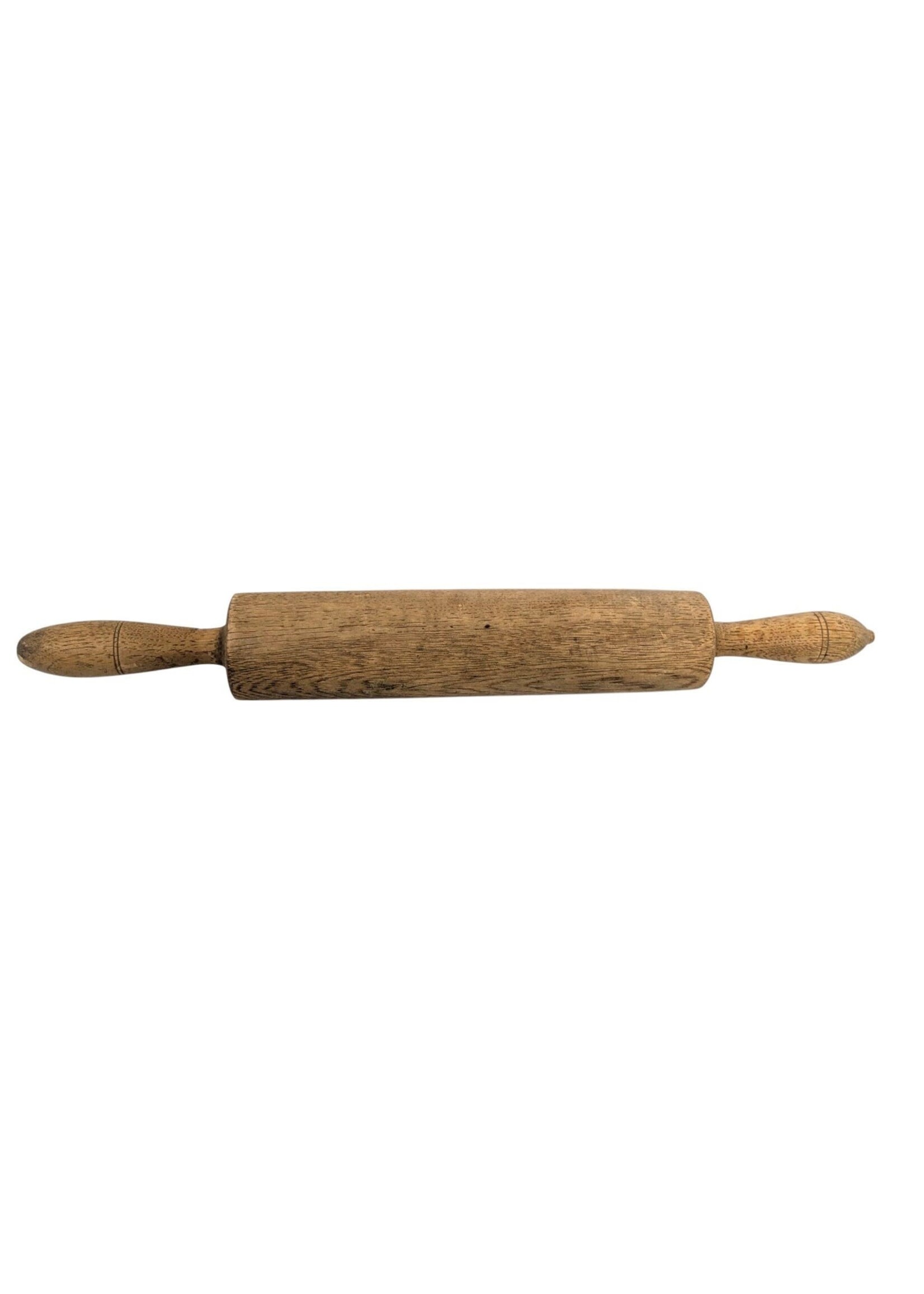 Wooden Rolling Pin with Turned Handles
