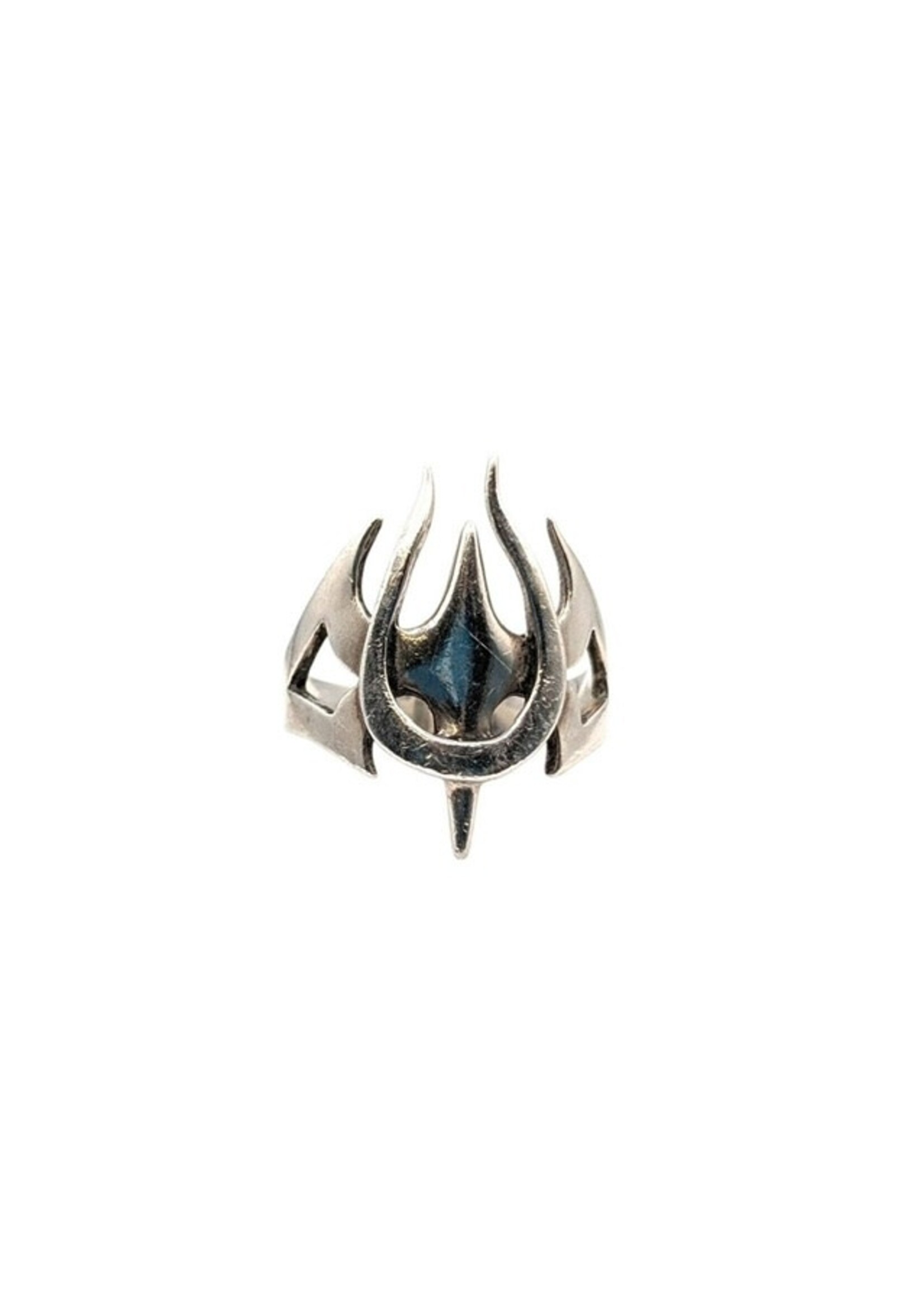 Sterling Silver Gothic Sword & Shield Ring