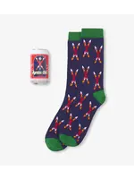 Hatley Men's Crossed Skis Beer Can Socks