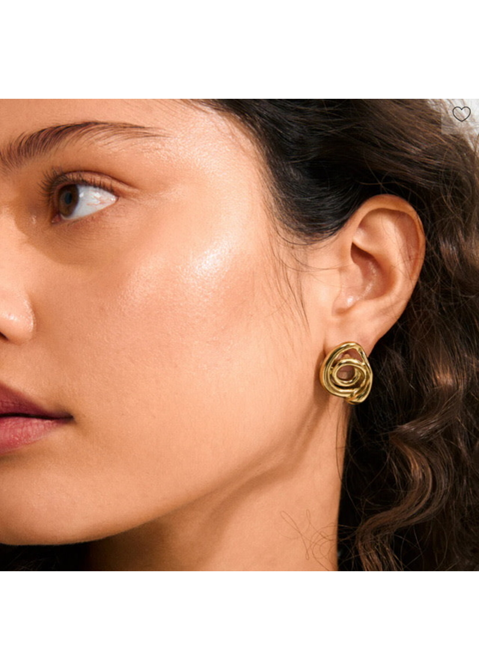 Pilgrim UNFOLD earrings gold-plated