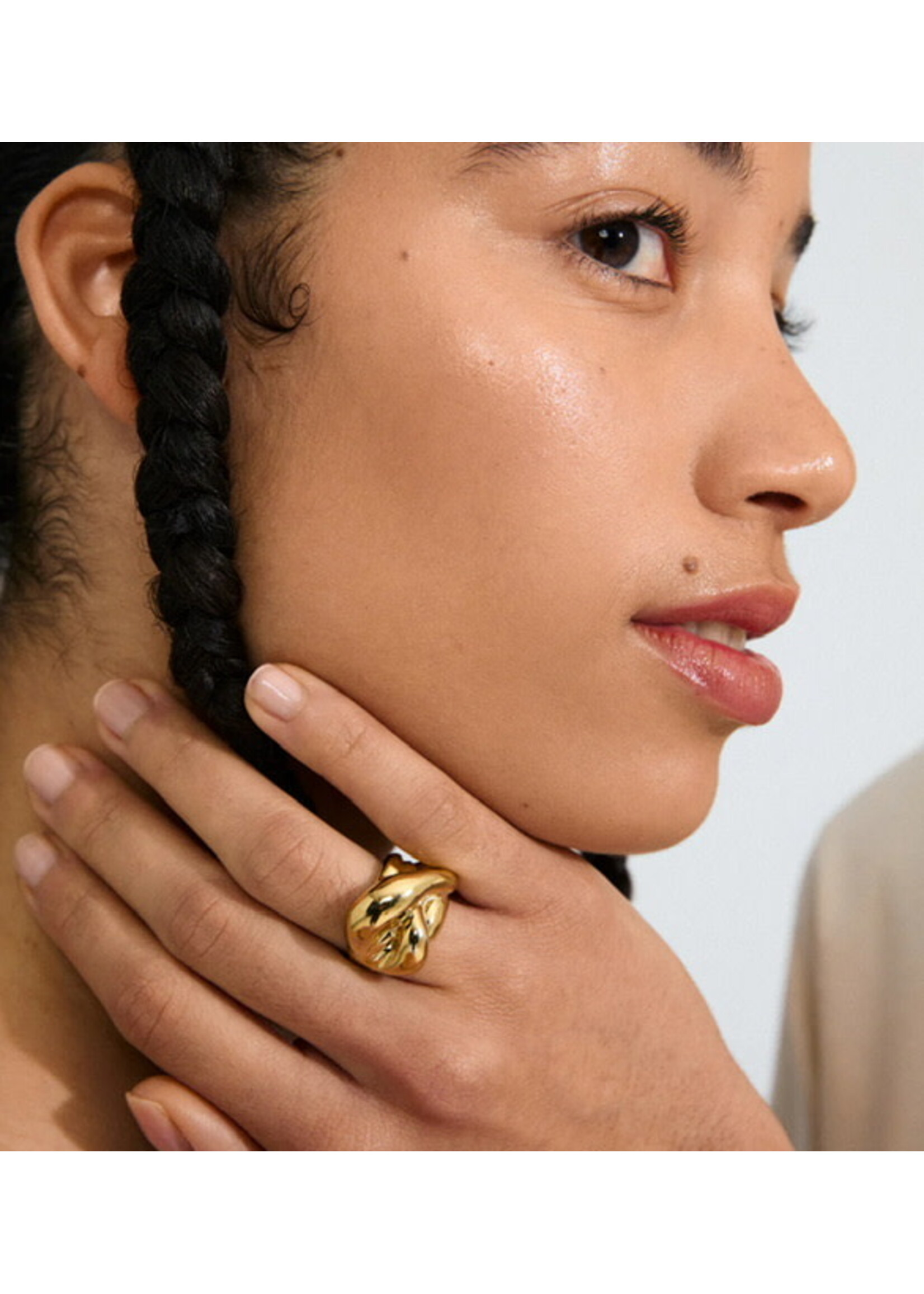 Pilgrim UNFOLD ring gold-plated