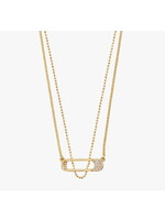 Pilgrim INSTANT necklace, 2-in-1 set, gold-plated