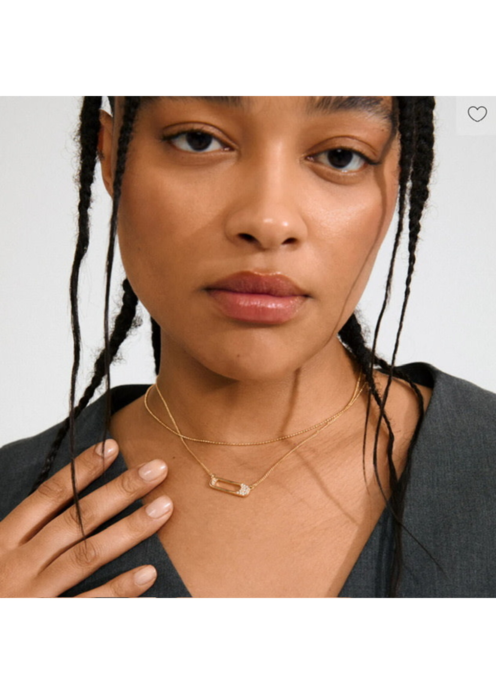 Pilgrim INSTANT necklace, 2-in-1 set, gold-plated