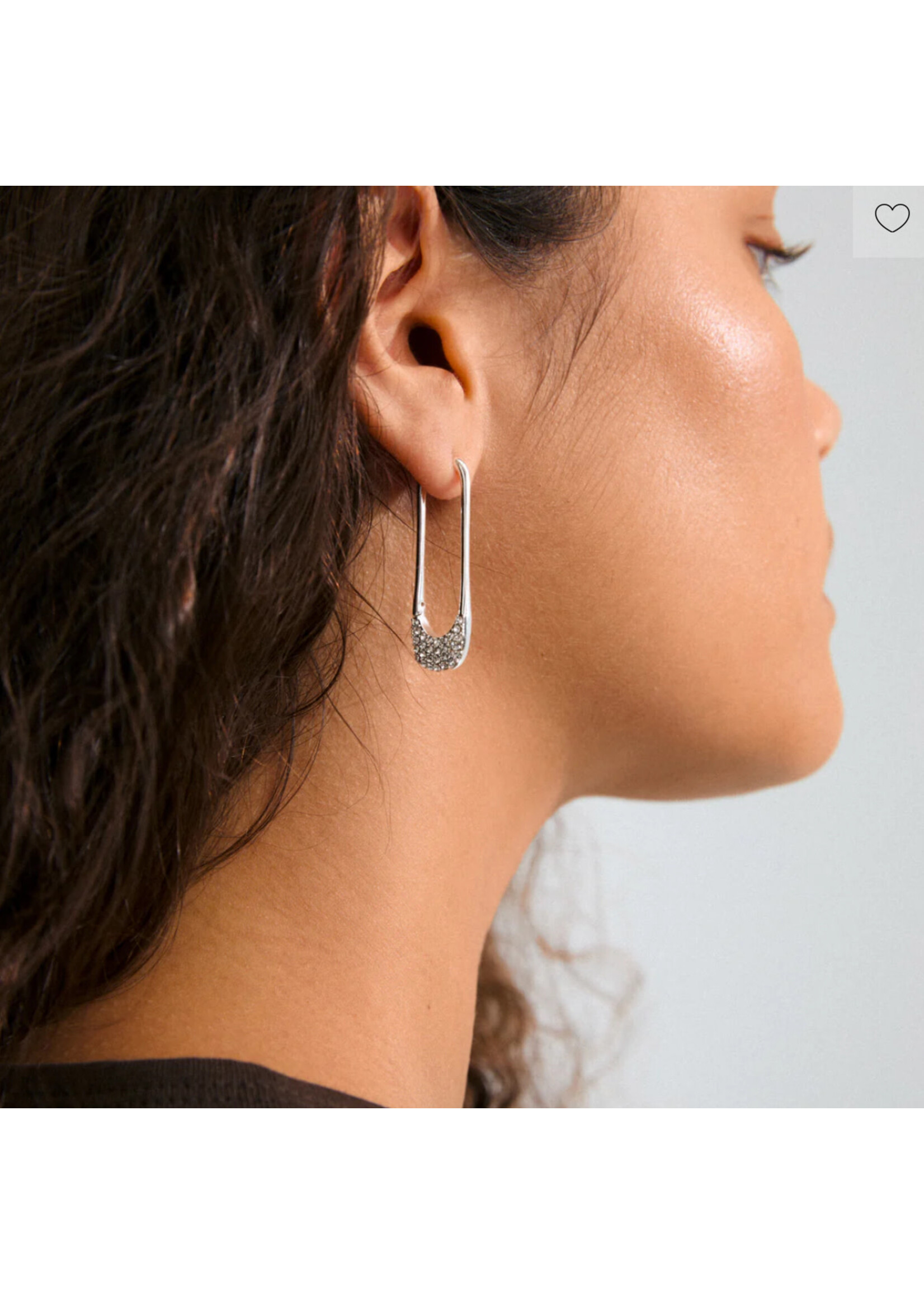Pilgrim INSTANT hoops silver-plated