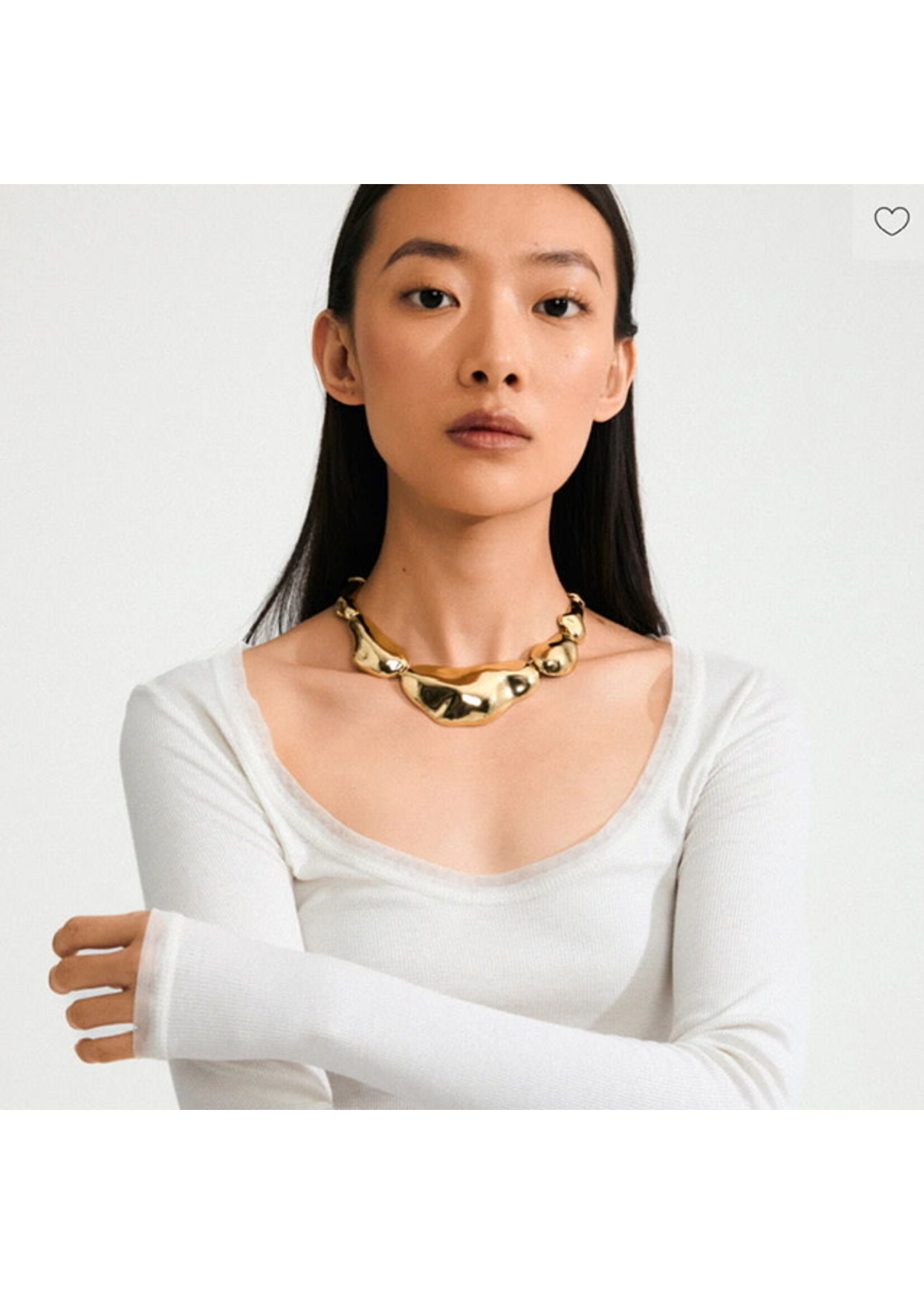 Pilgrim FREE statement necklace gold-plated