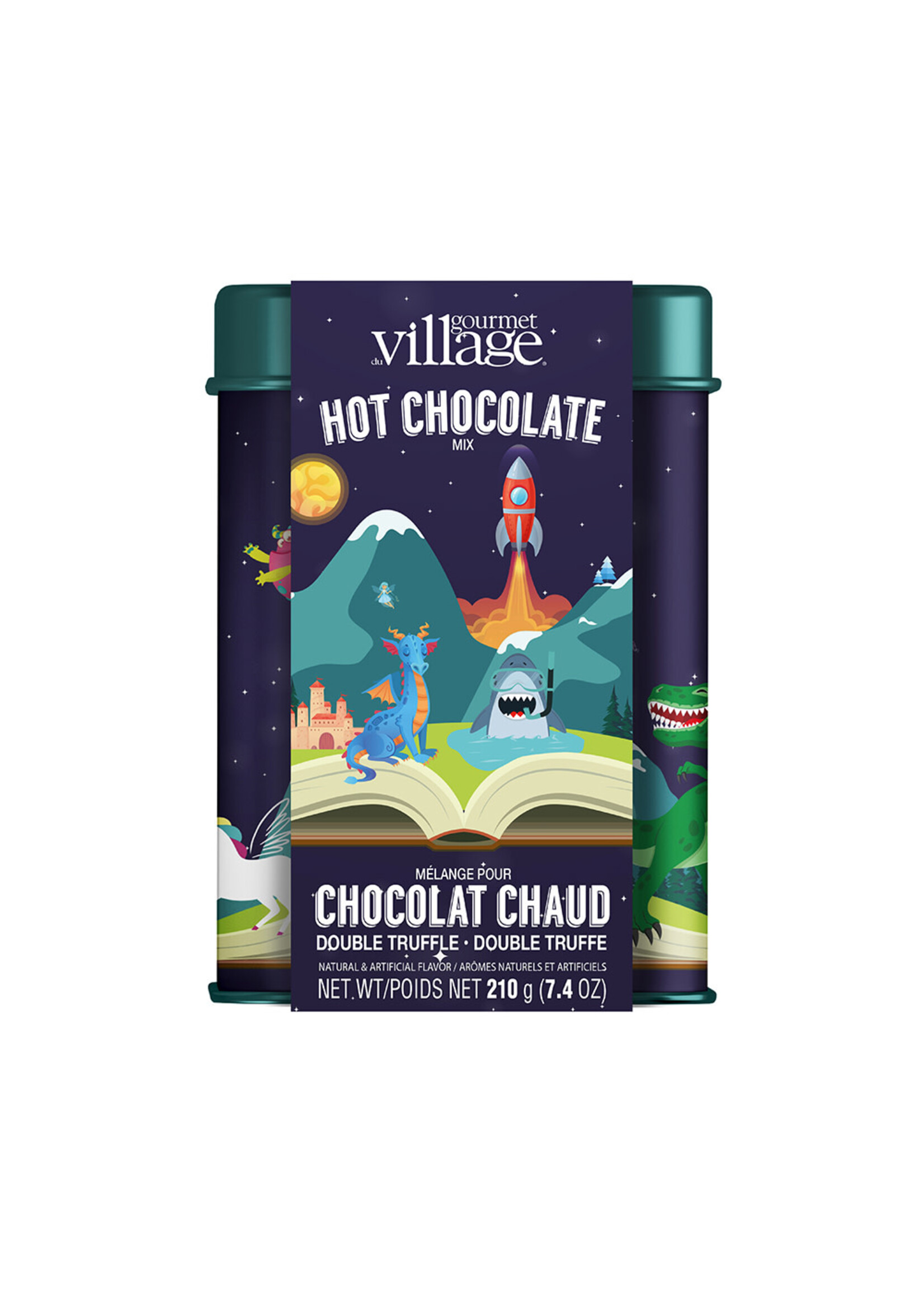 Gourmet du Village Whimsical Keepsake Tin Hot Chocolate