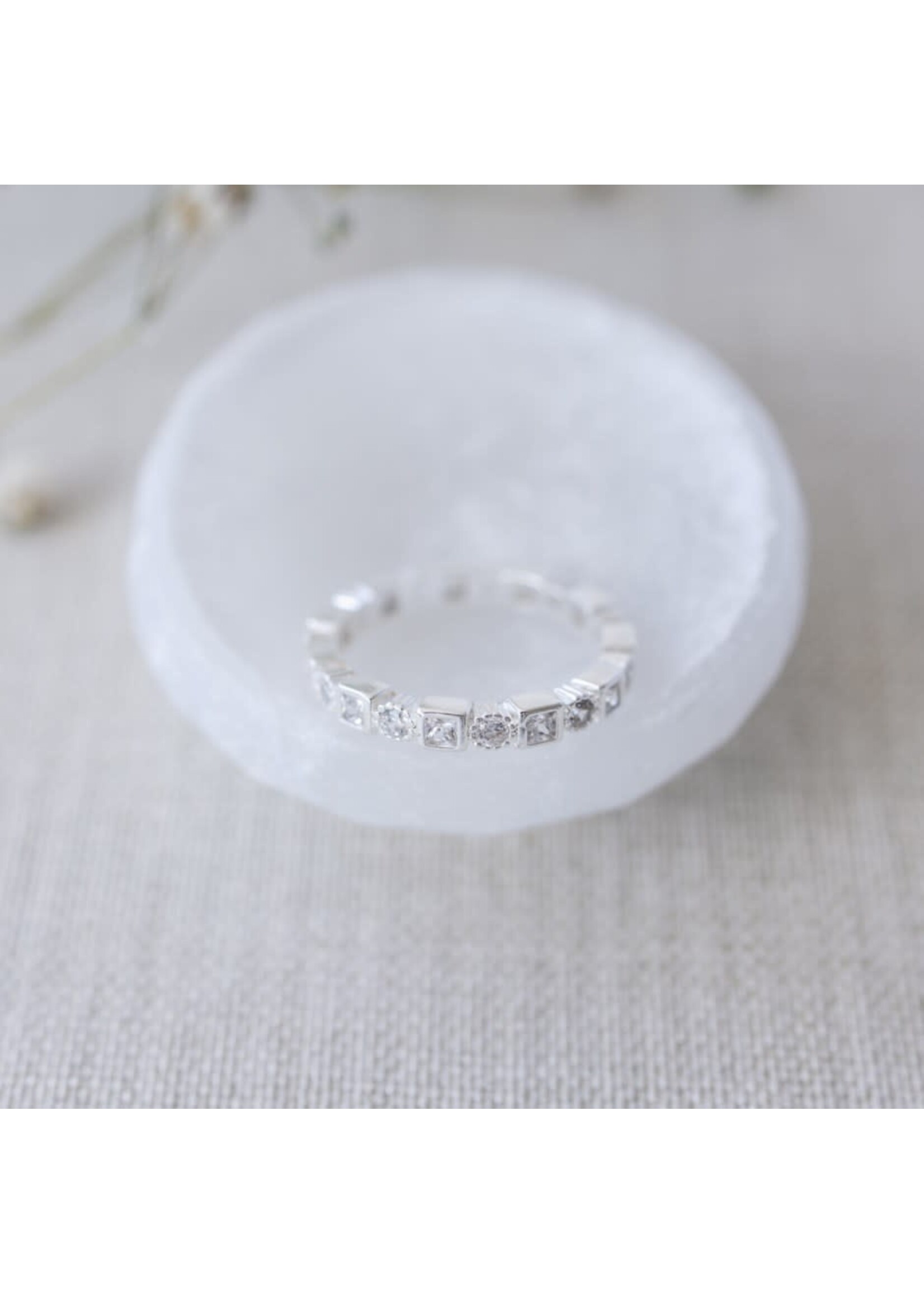 Glee Liora Ring-silver-clear
