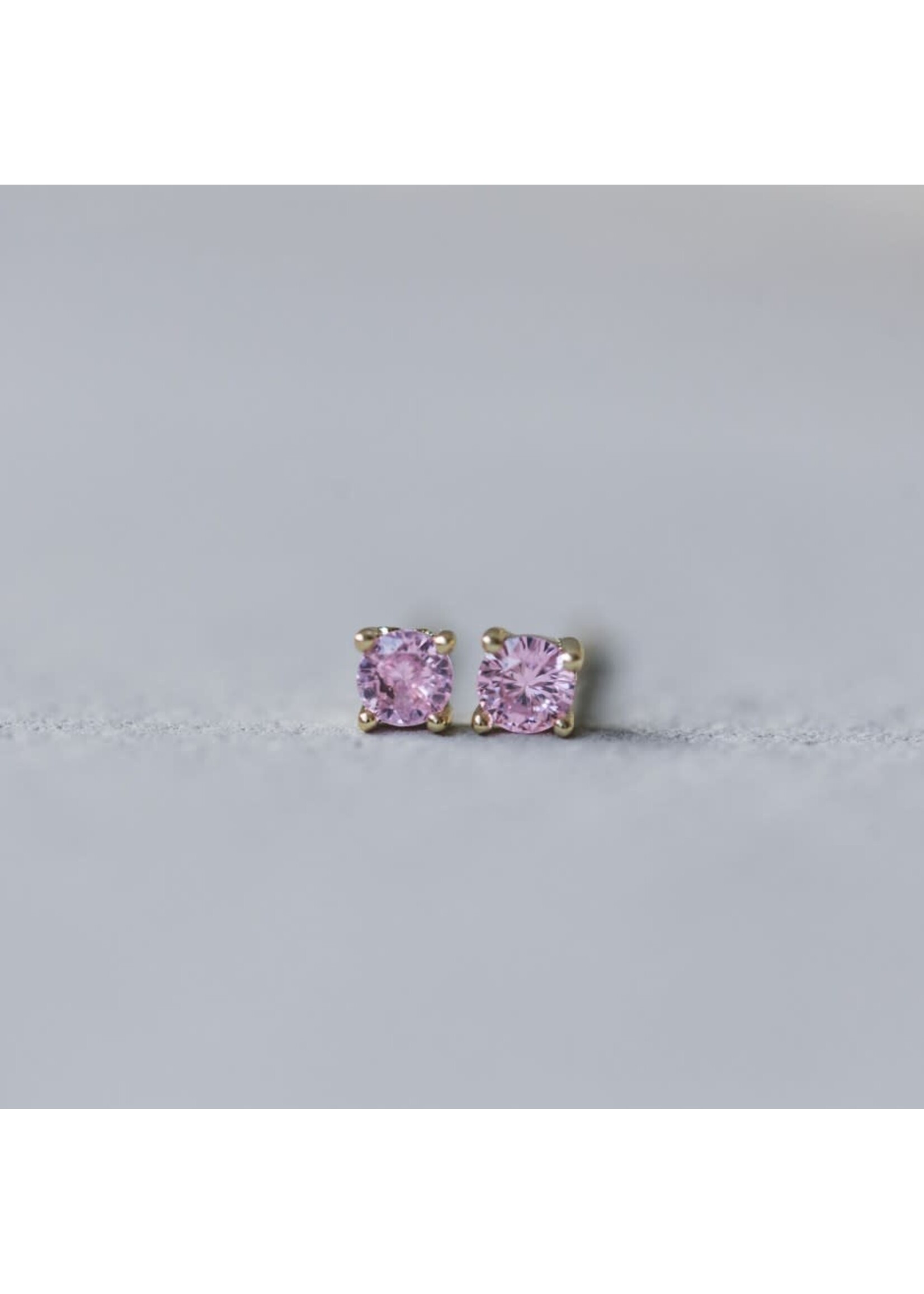 Glee Shimmer Studs-gold-pink