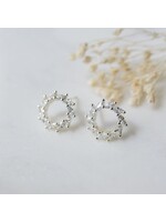 Glee Solara Studs-silver-clear