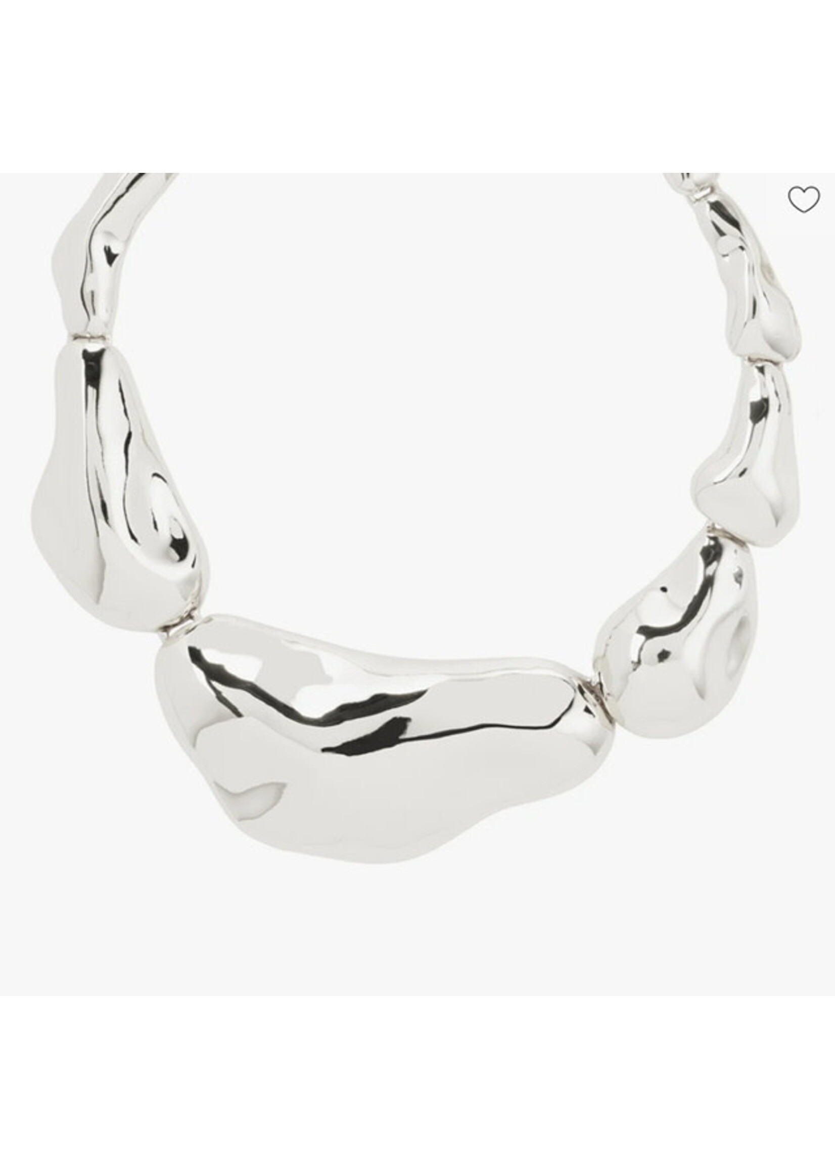 Pilgrim FREE statement necklace silver-plated