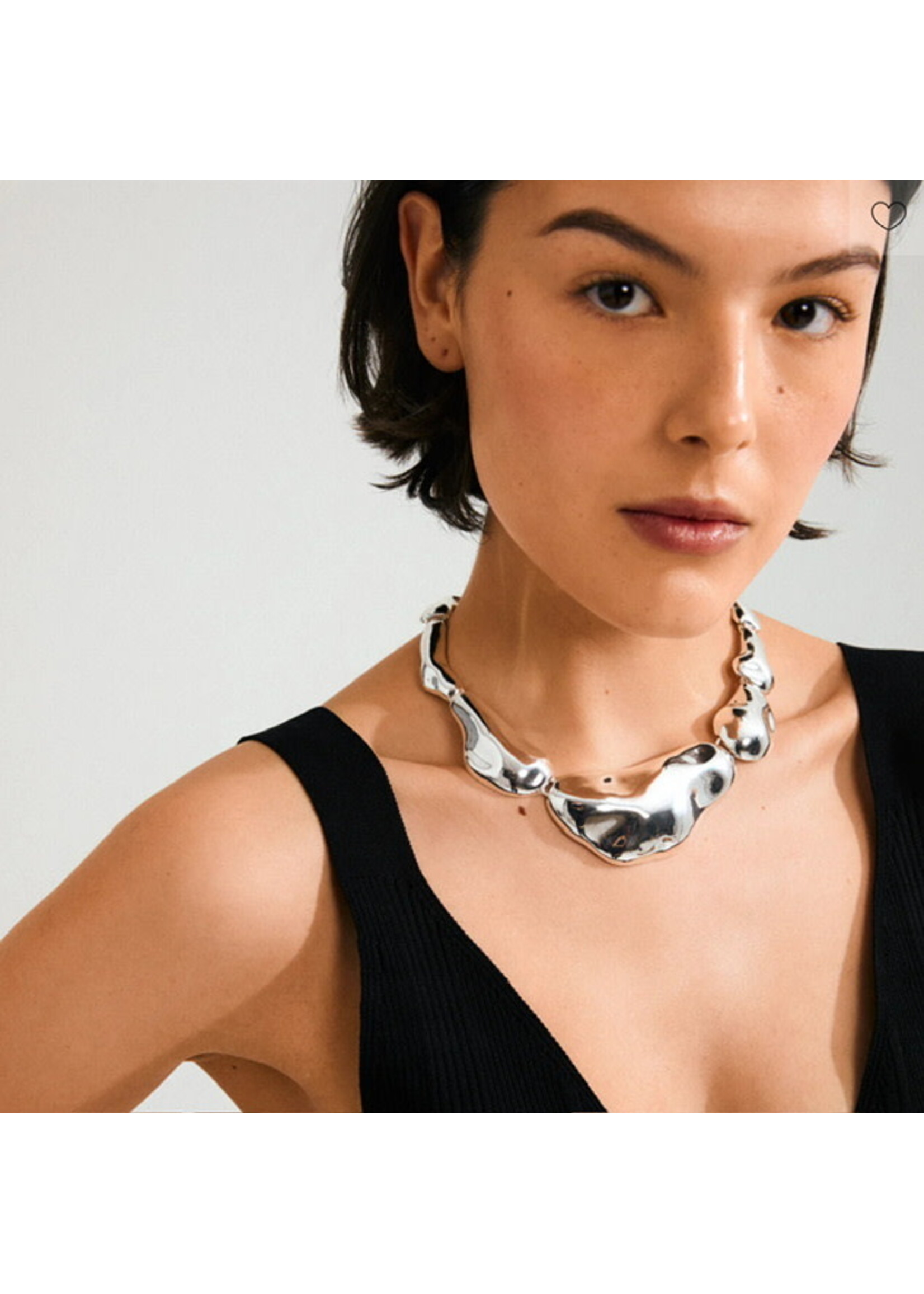 Pilgrim FREE statement necklace silver-plated
