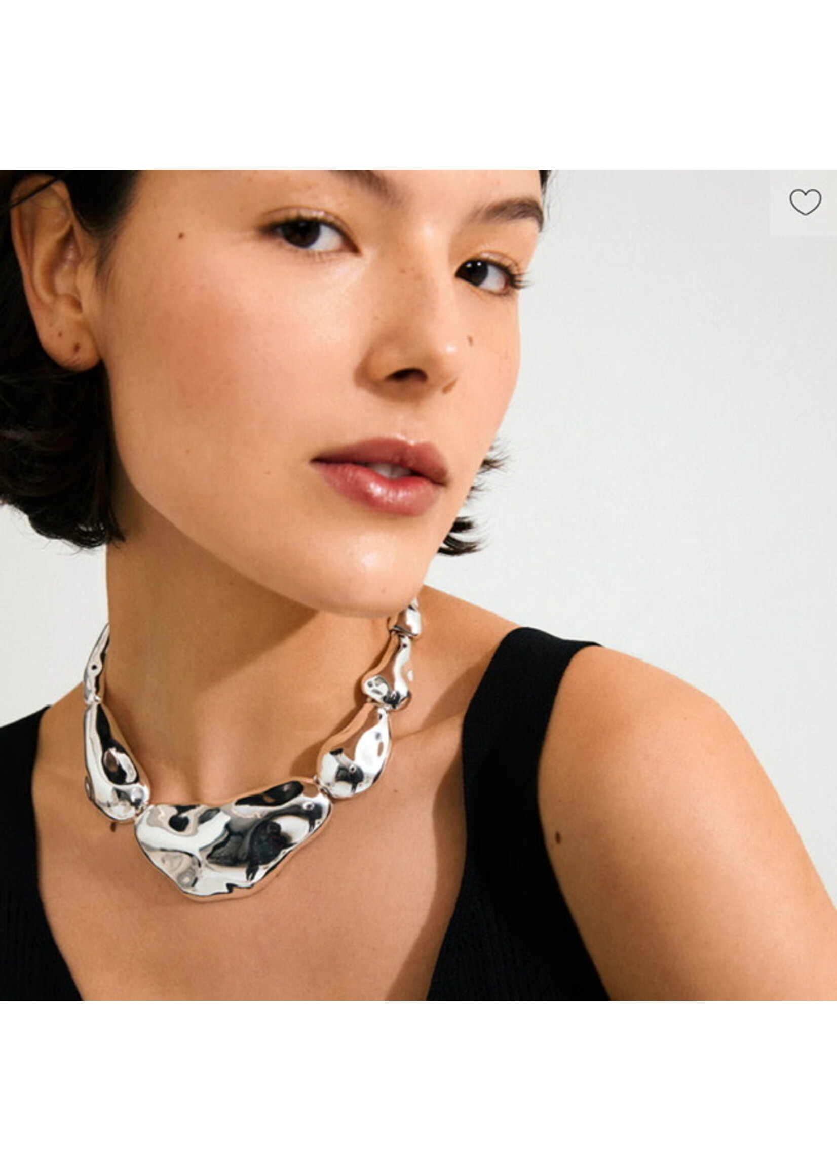 Pilgrim FREE statement necklace silver-plated