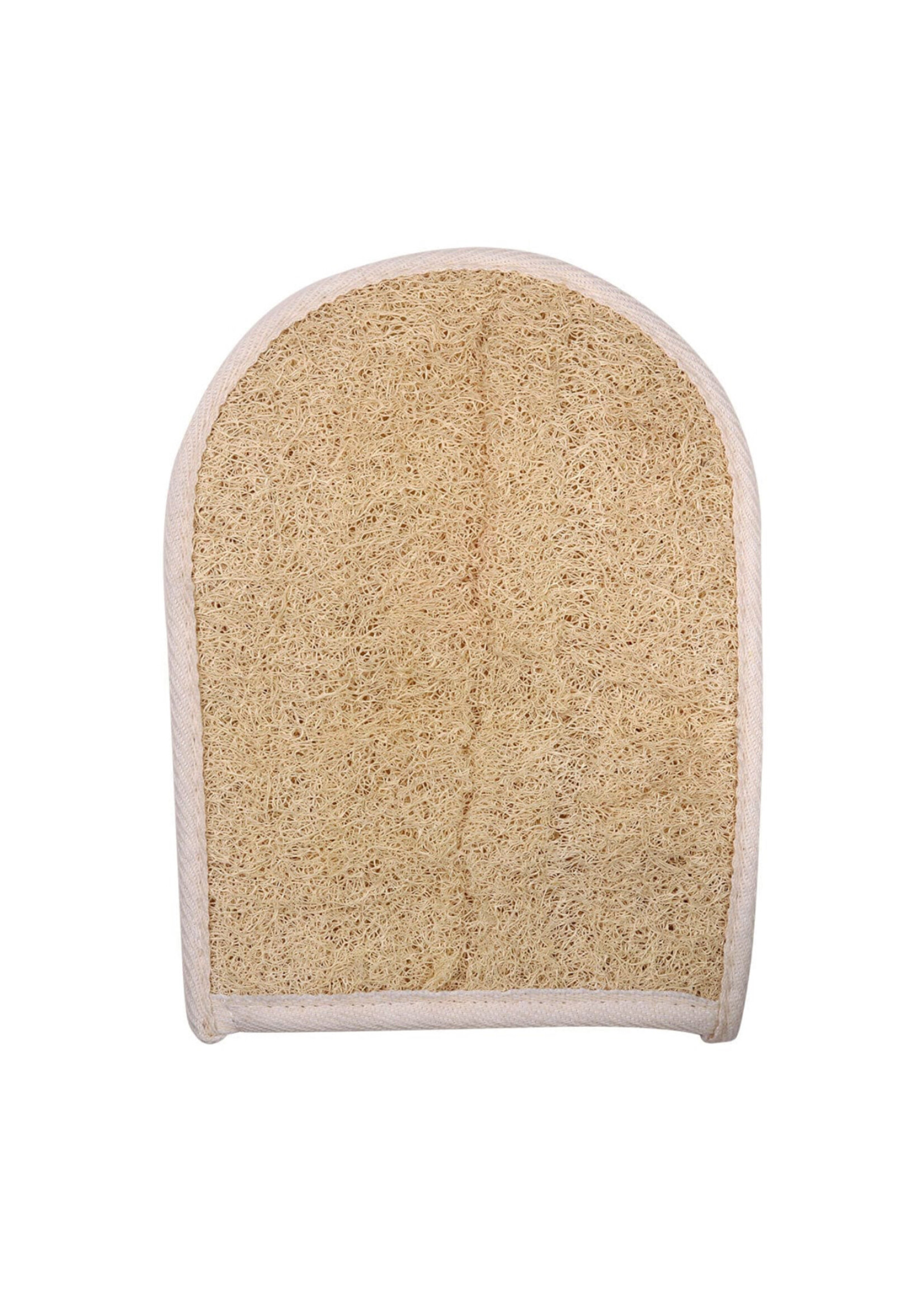 Relaxus Beauty Vegan 2-IN-1 Loofah Bath Mitt With Hanging Loop