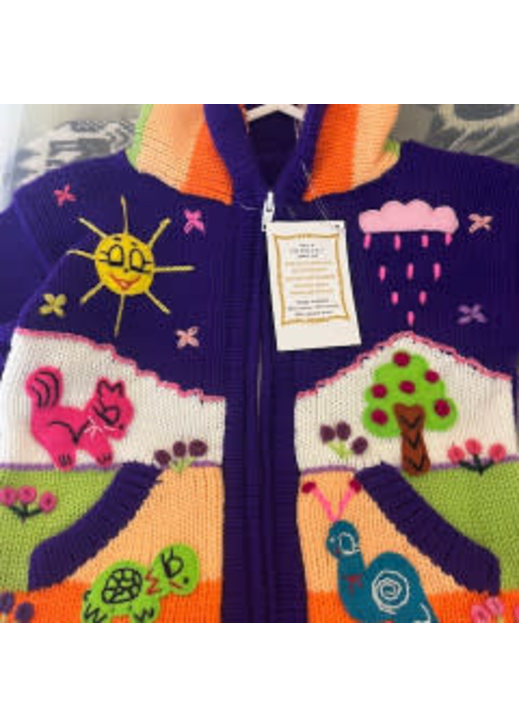 Alpaca Happy Sweater Purple Size 4