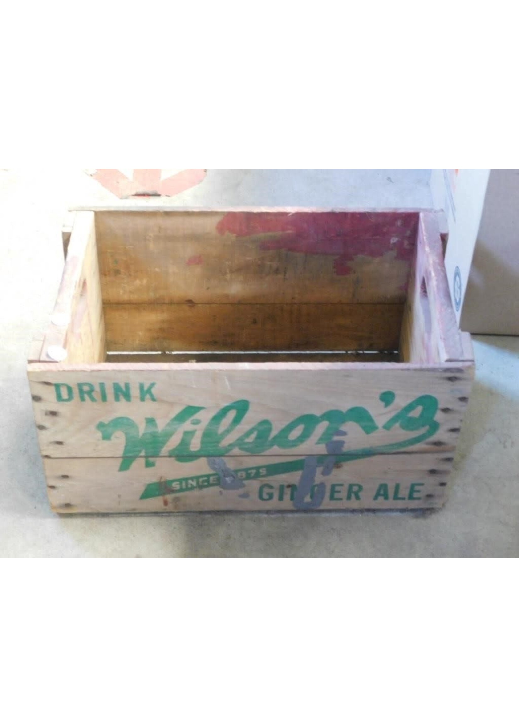 ADVERTISING CRATE - "WILSON'S"