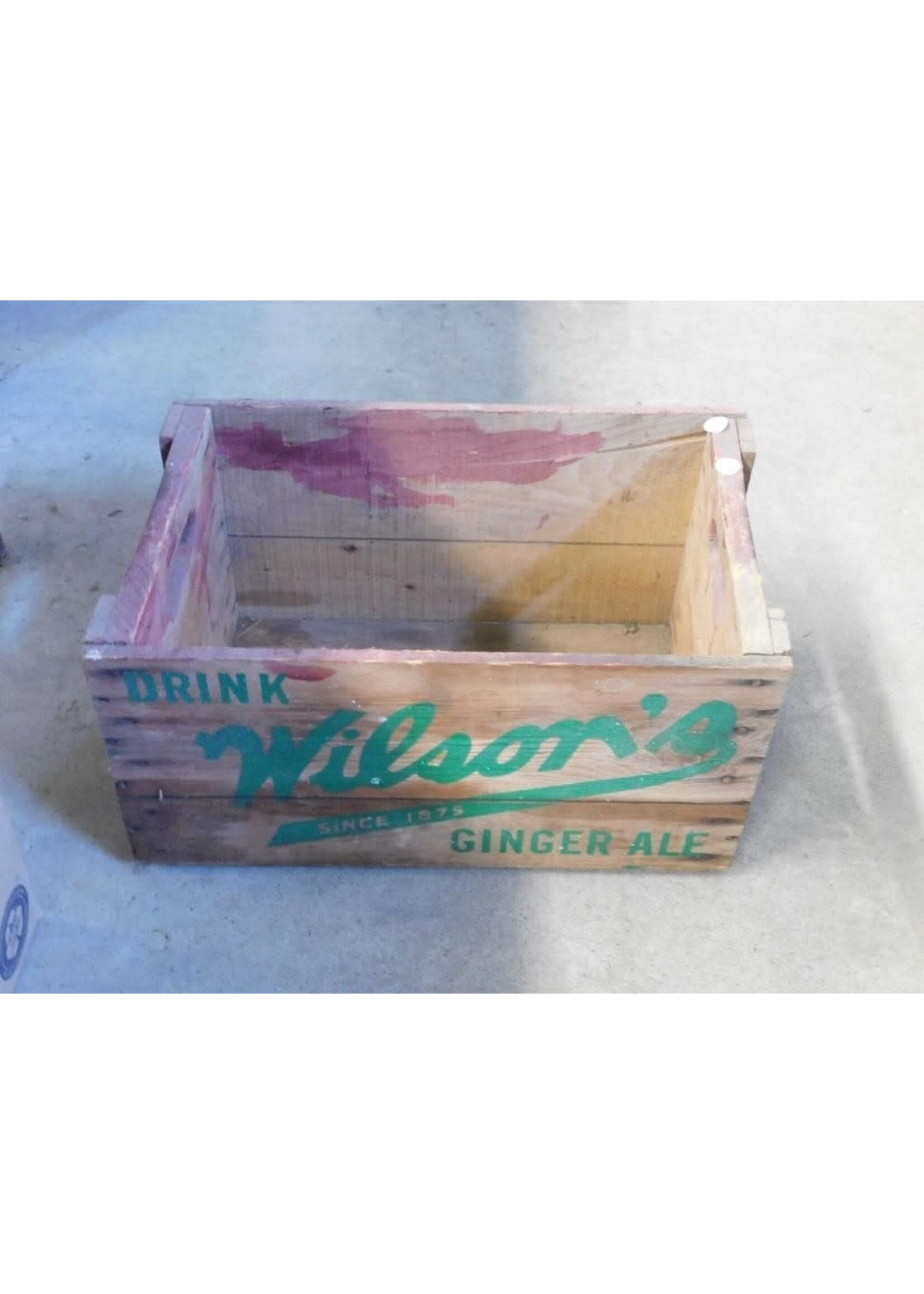 ADVERTISING CRATE - "WILSON'S"