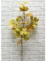 37" YELLOW GREEN MAPLE LEAF SPRAY
