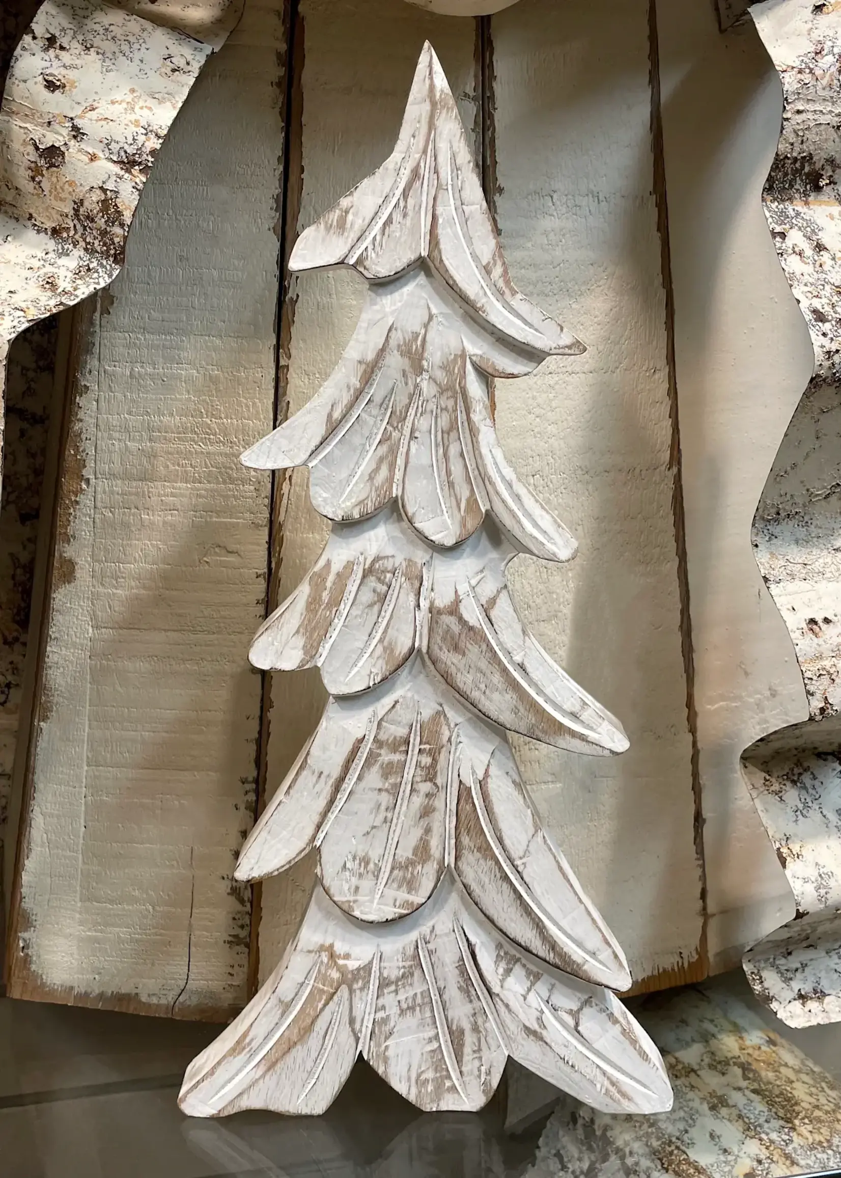 16"H X 8"L NATURAL MANGO WOOD TREE