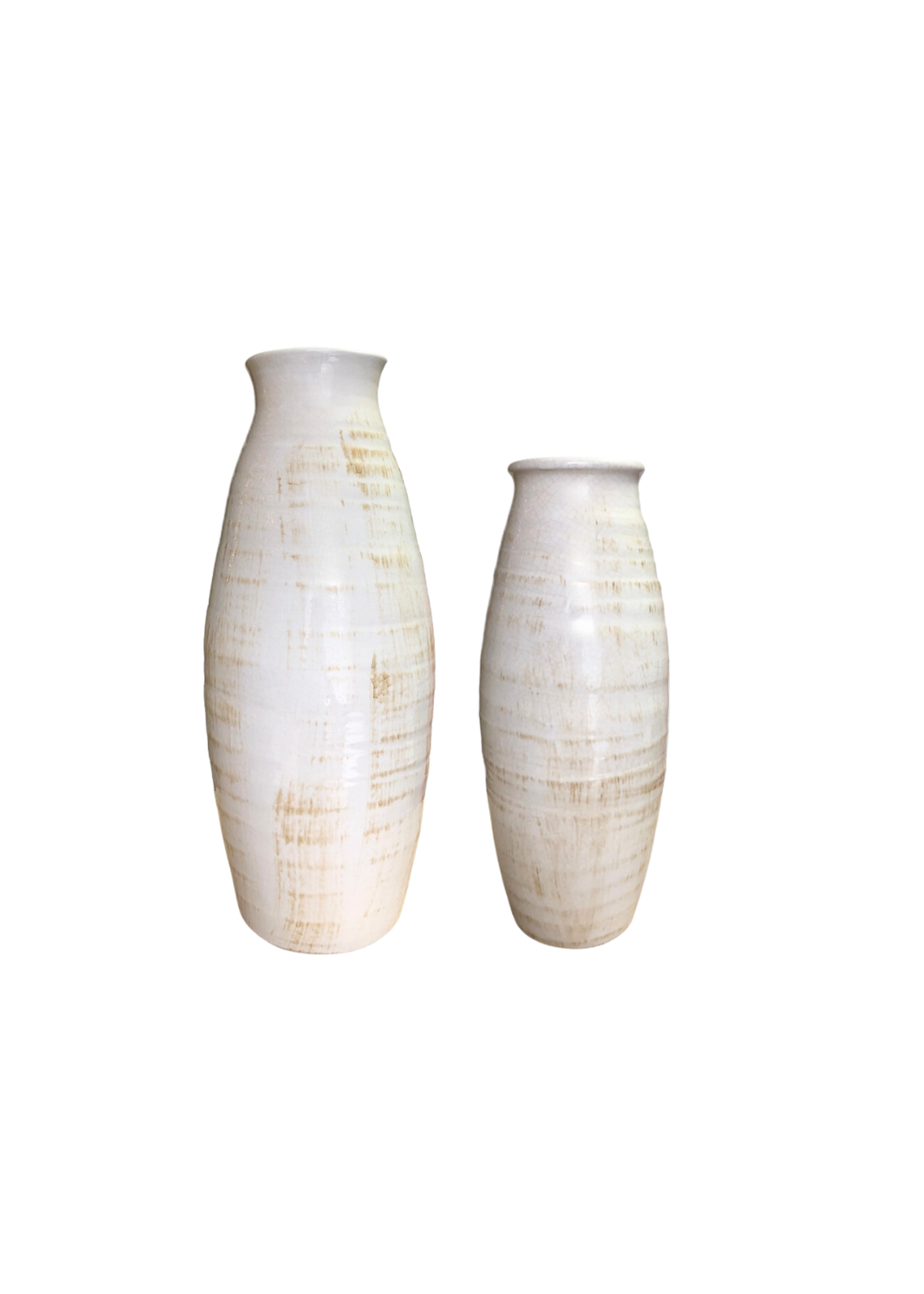 CERAMIC BOTTLE NAPLES WHITE 21”