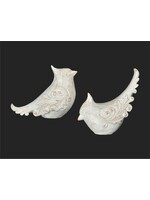 7" WHT RUSTIC CARDINAL