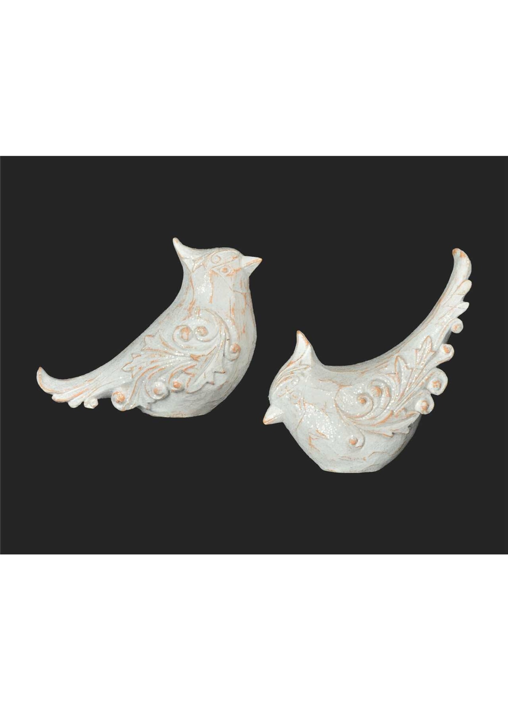 7" WHT RUSTIC CARDINAL