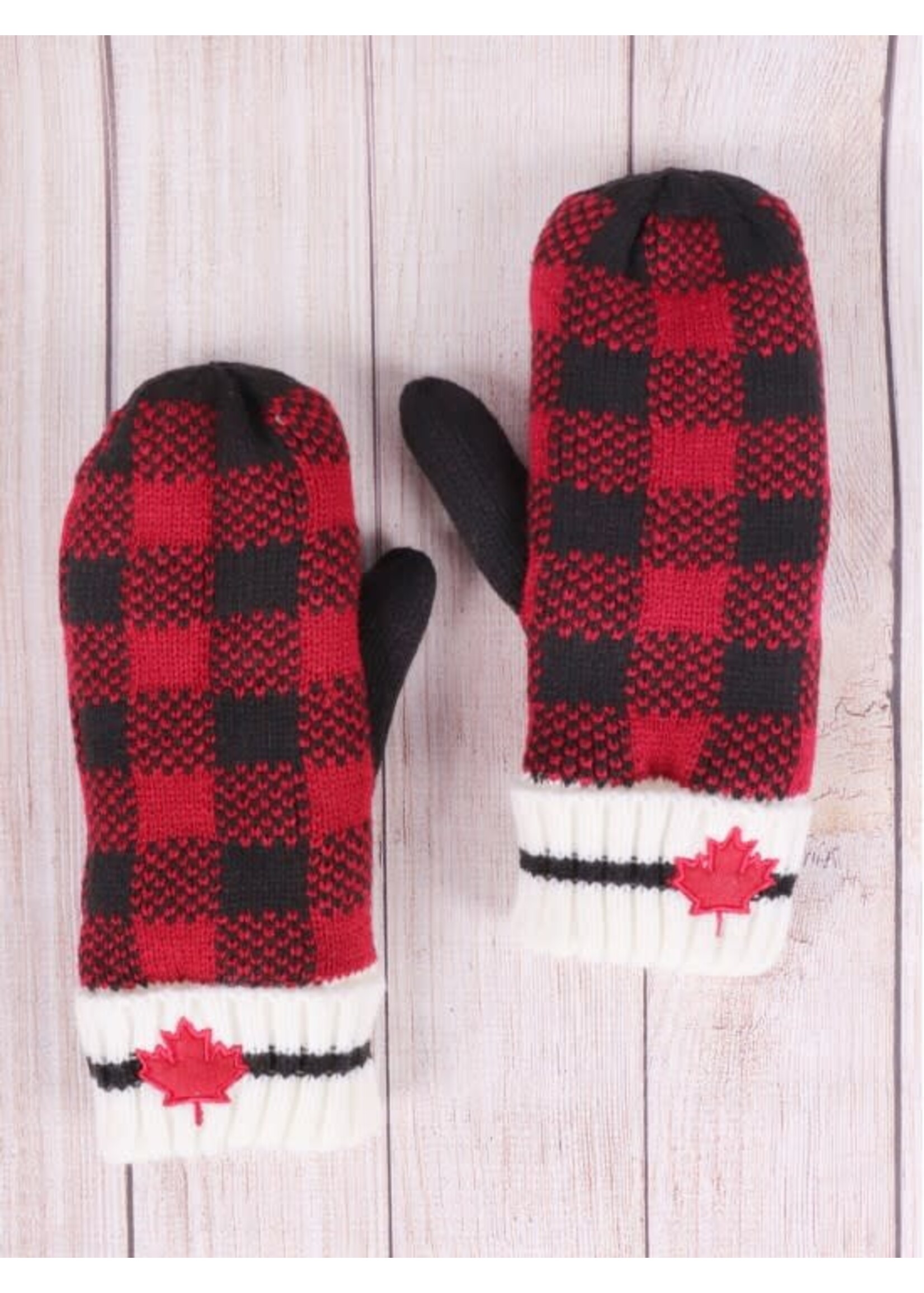 Canada Maple Leaf Themed Mittens