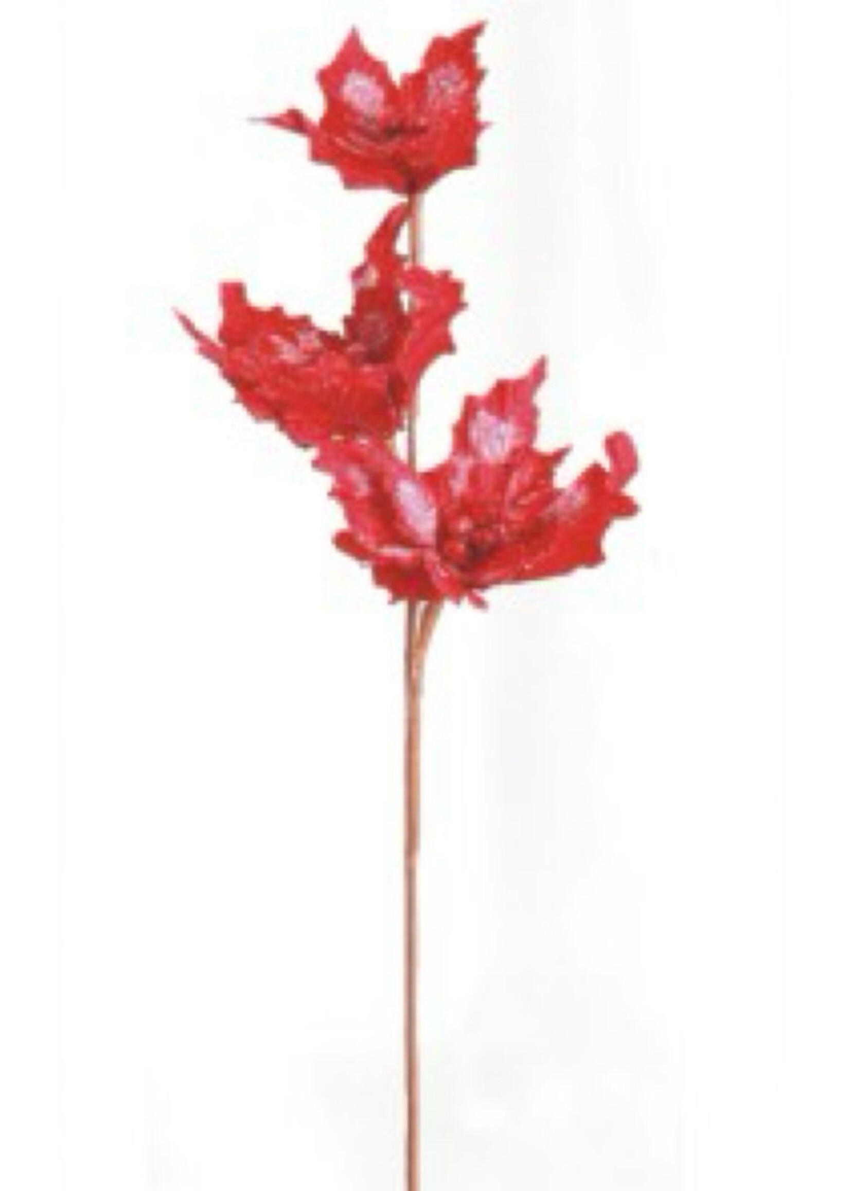 24” Bush - Poinsettia Spray