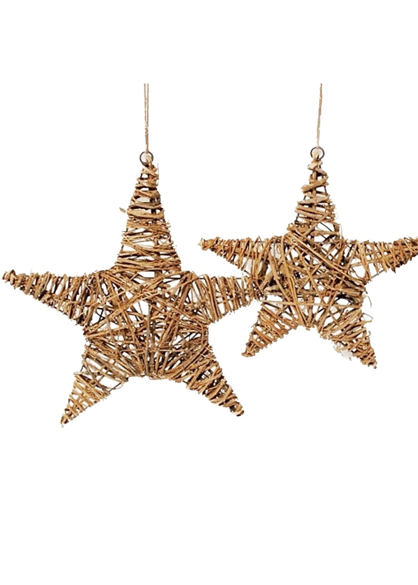 HANGING VINE STAR- NATURAL, 16"