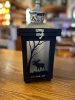 Diana Jenkins Hand painted Lantern w Moose