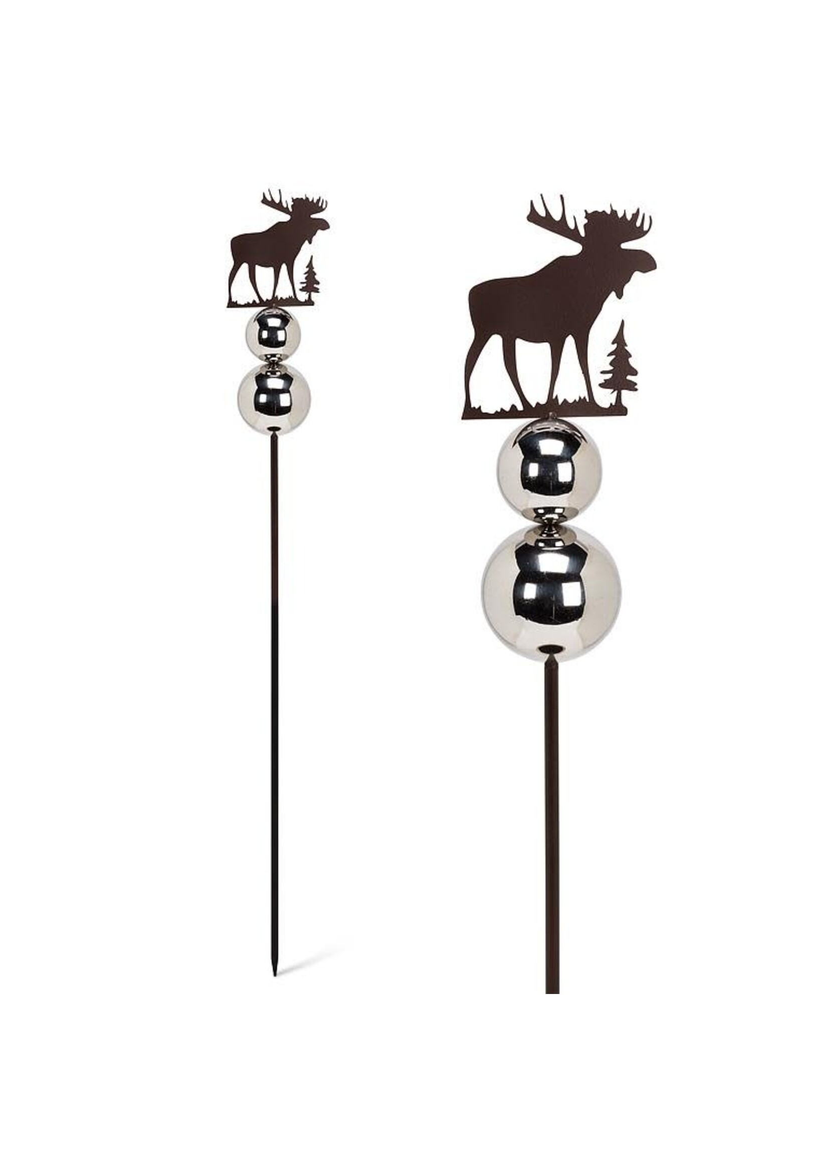 Moose Planter/Garden Stake with Gazing Ball