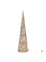 Large Ribbon Cone Tree with 40 LED Lights