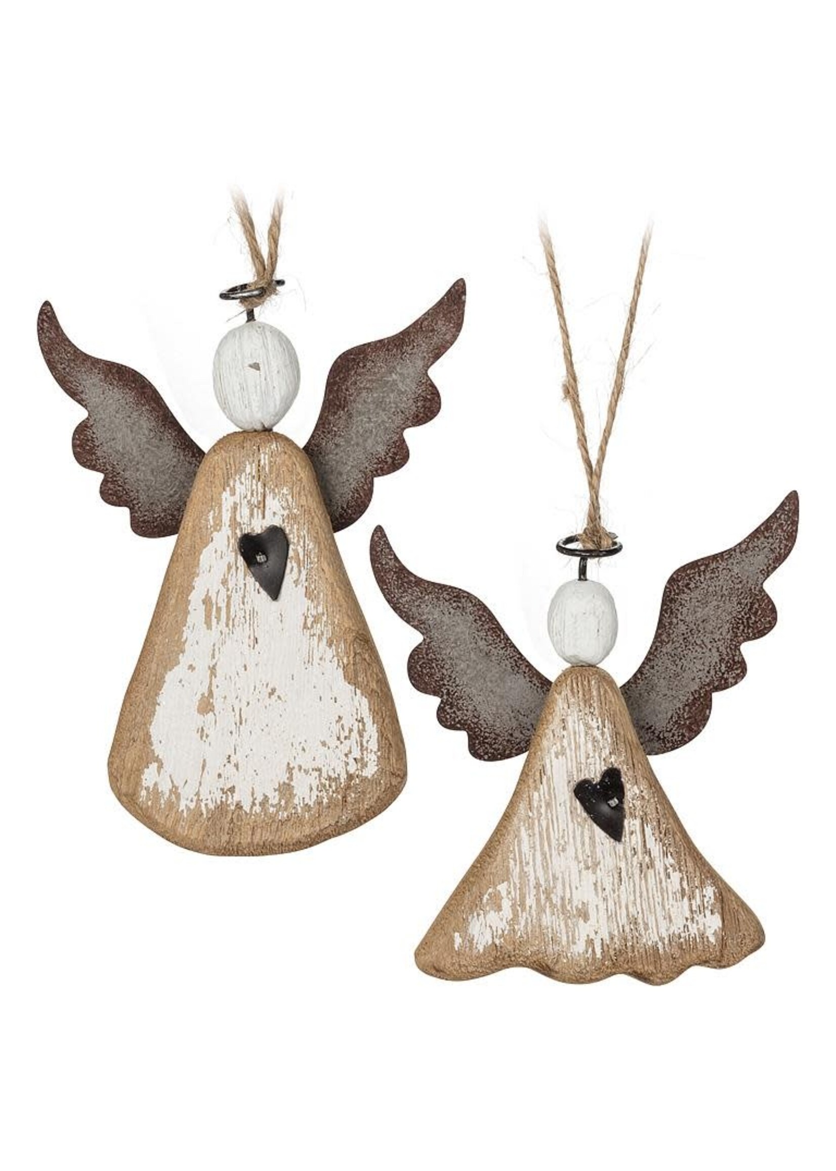 Rustic Angel Ornament - ASST
