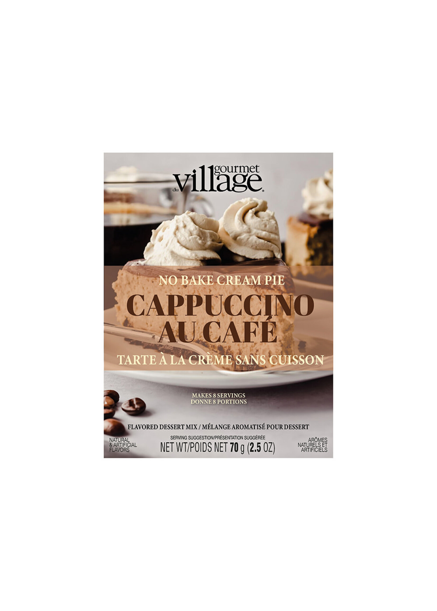 Gourmet du Village No Bake Cappuccino Cream Pie