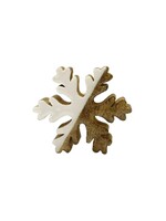 WOOD ENAMEL SNOWFLAKE 3.75”