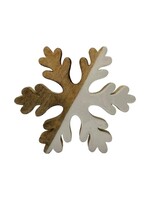 WOOD ENAMEL SNOWFLAKE 7.75”