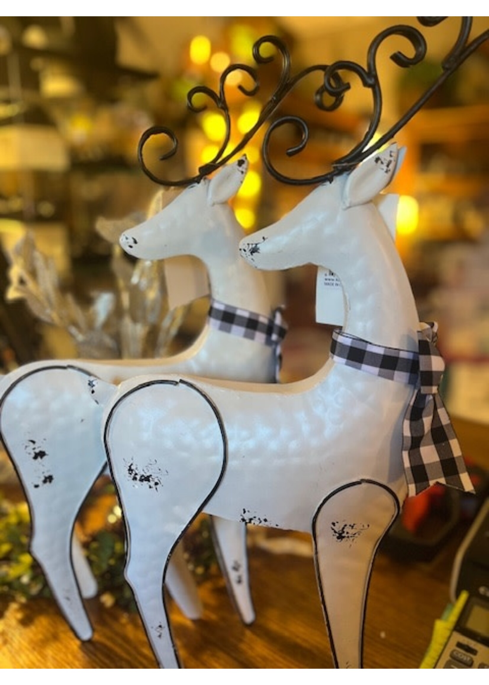 Tall Standing Reindeer -White