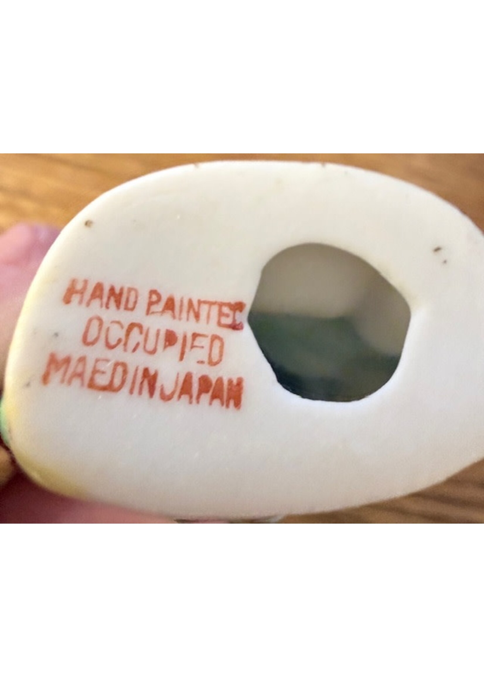 Occupied Japan Figurine - Lady w Flowers