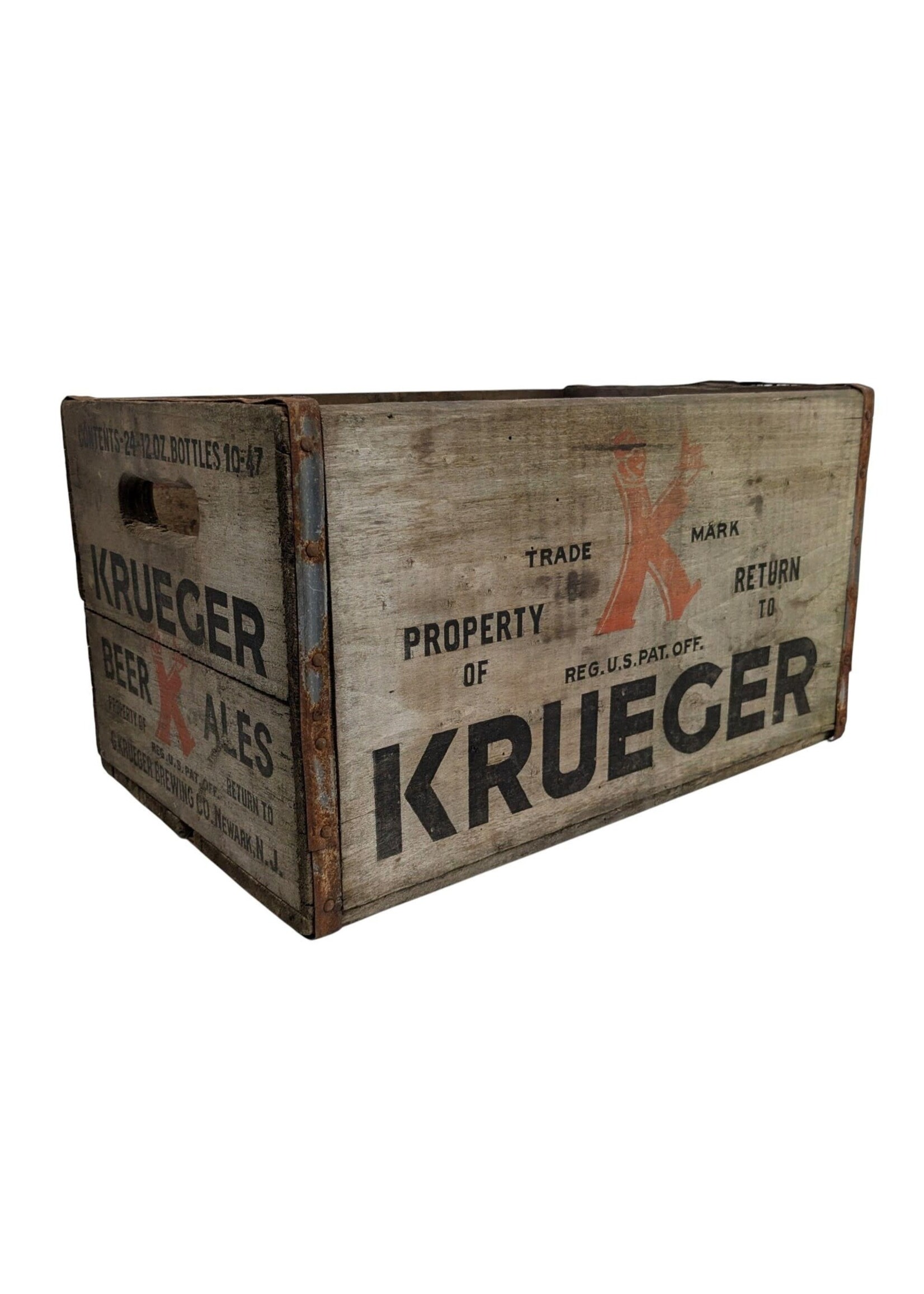 Krueger Brewing Wooden Beer Crate
