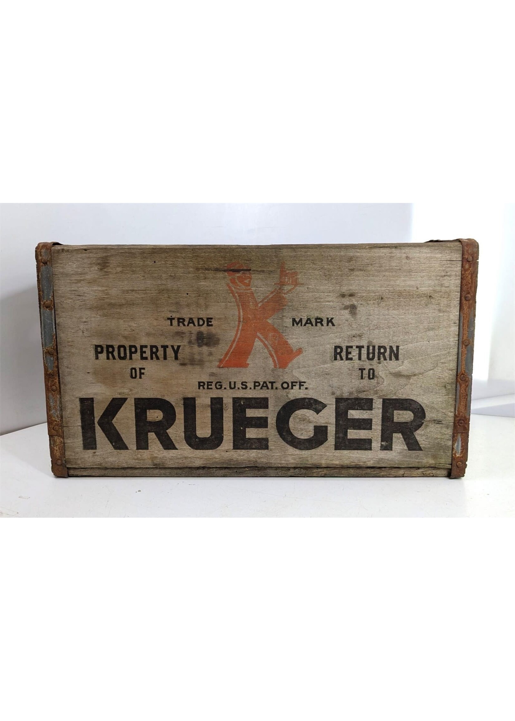 Krueger Brewing Wooden Beer Crate