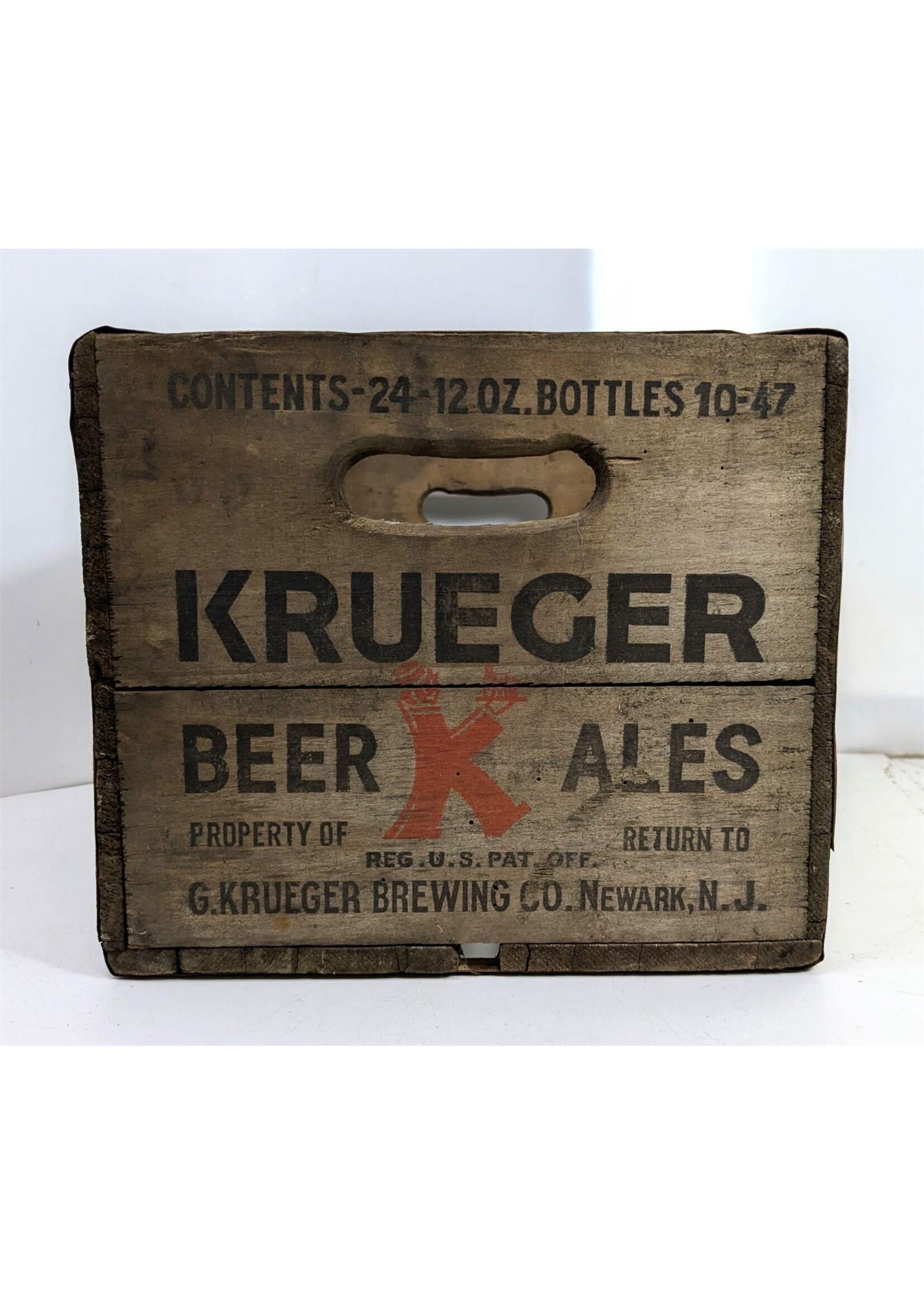 Krueger Brewing Wooden Beer Crate