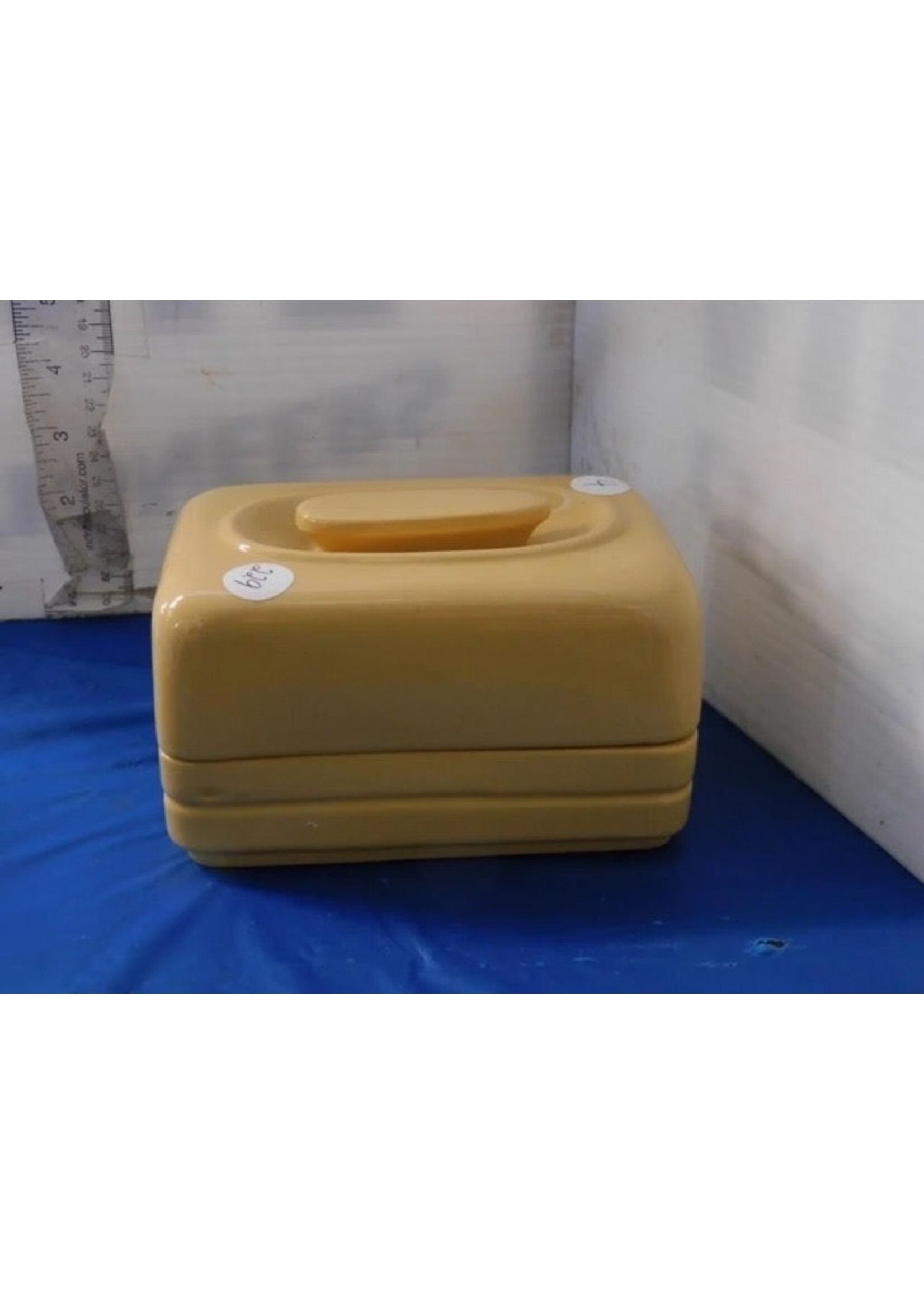 VINTAGE IRONSTONE COVERED BUTTER DISH